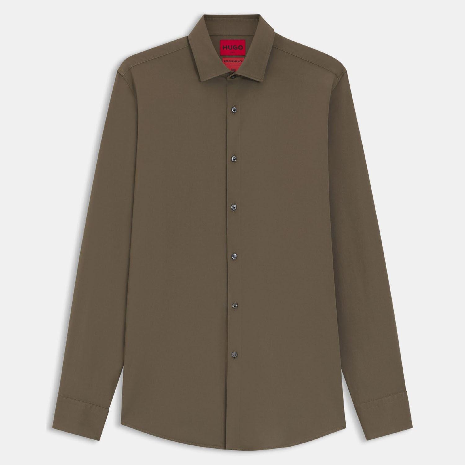 Grey - Hugo - Kenno Slim-Fit Shirt - 1