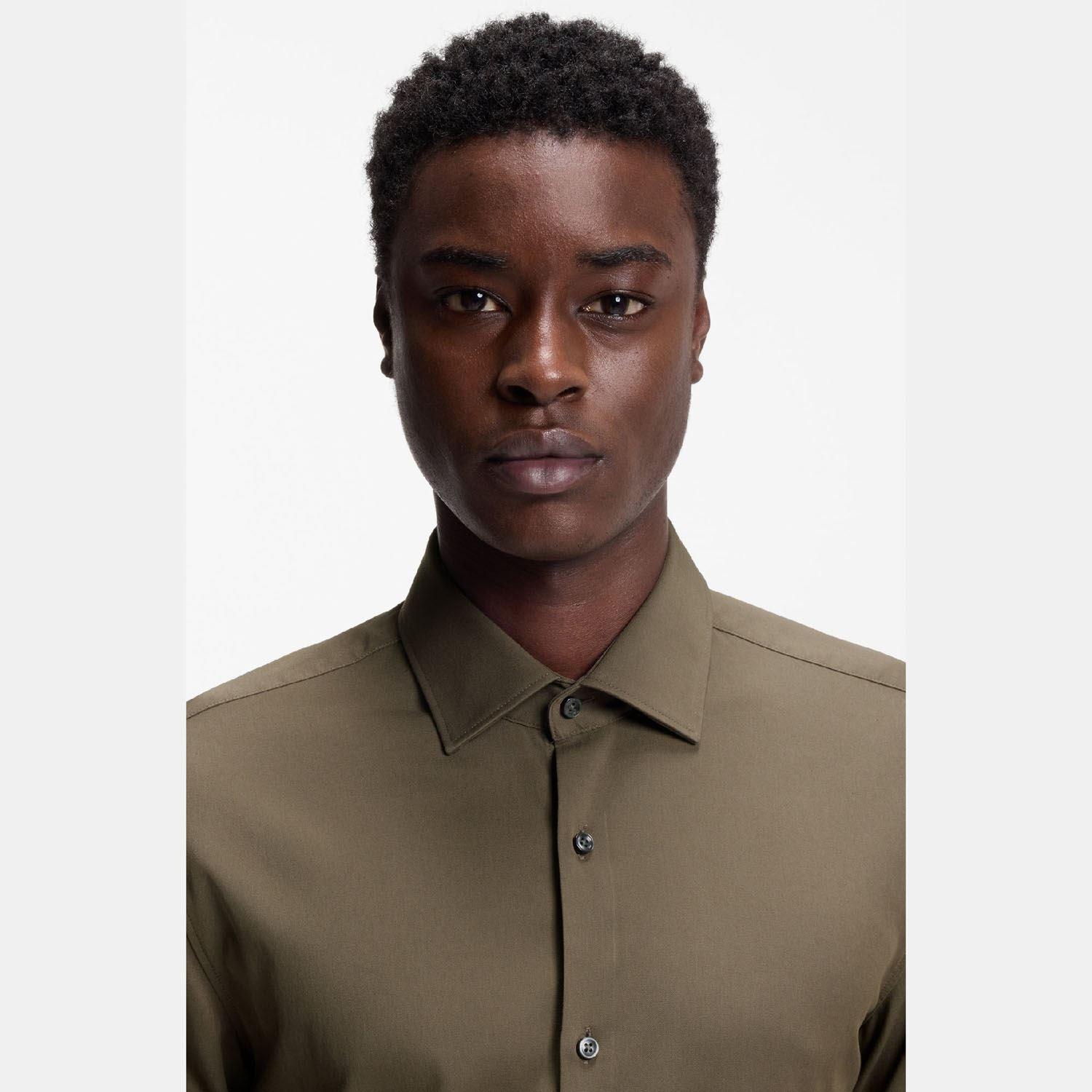 Grey - Hugo - Kenno Slim-Fit Shirt - 3