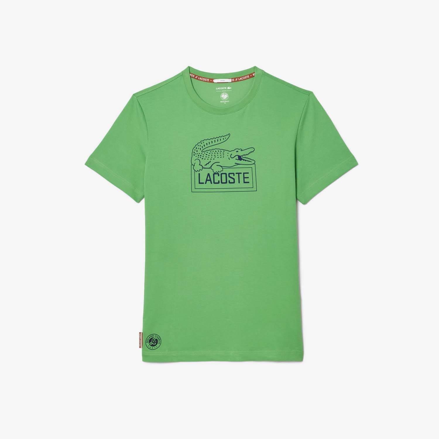 Green - Lacoste - Roland-Garros Edition Ultra Dry Tennis T-Shirt - 1