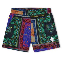 Marcelo Burlon Patterned Beach Shorts Infants