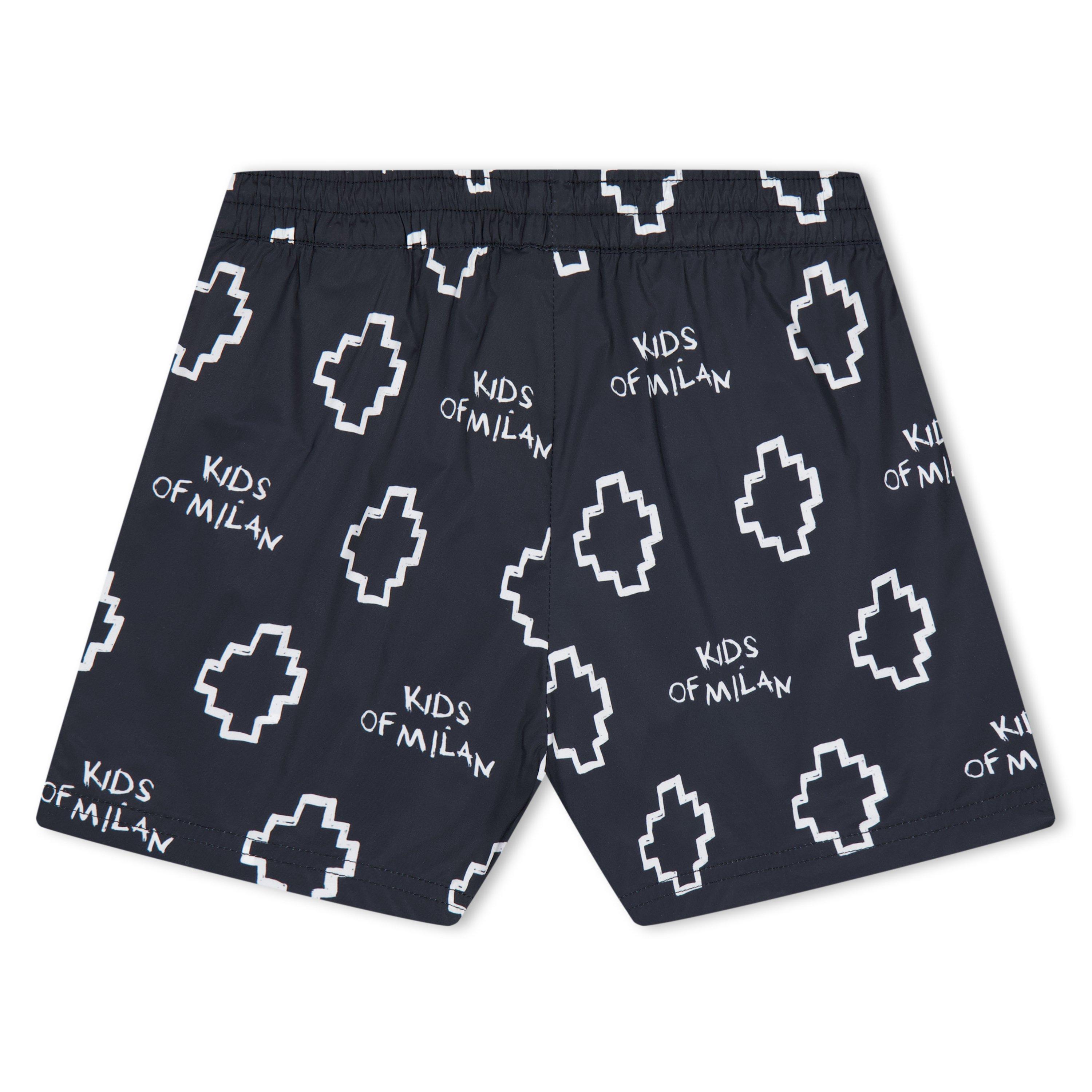 Black/White - Marcelo Burlon - Kids' Beach Swim Shorts - 2