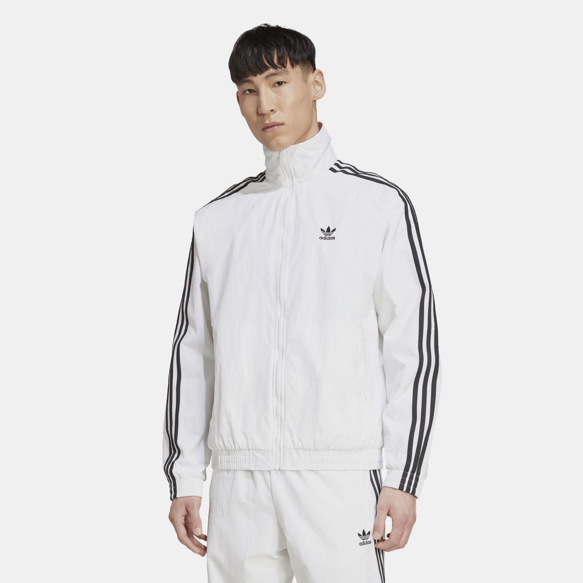 White - adidas Originals - Adicolor Woven Firebird Track Top - 3
