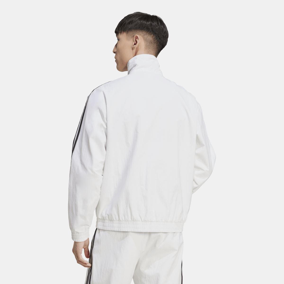 White - adidas Originals - Adicolor Woven Firebird Track Top - 4