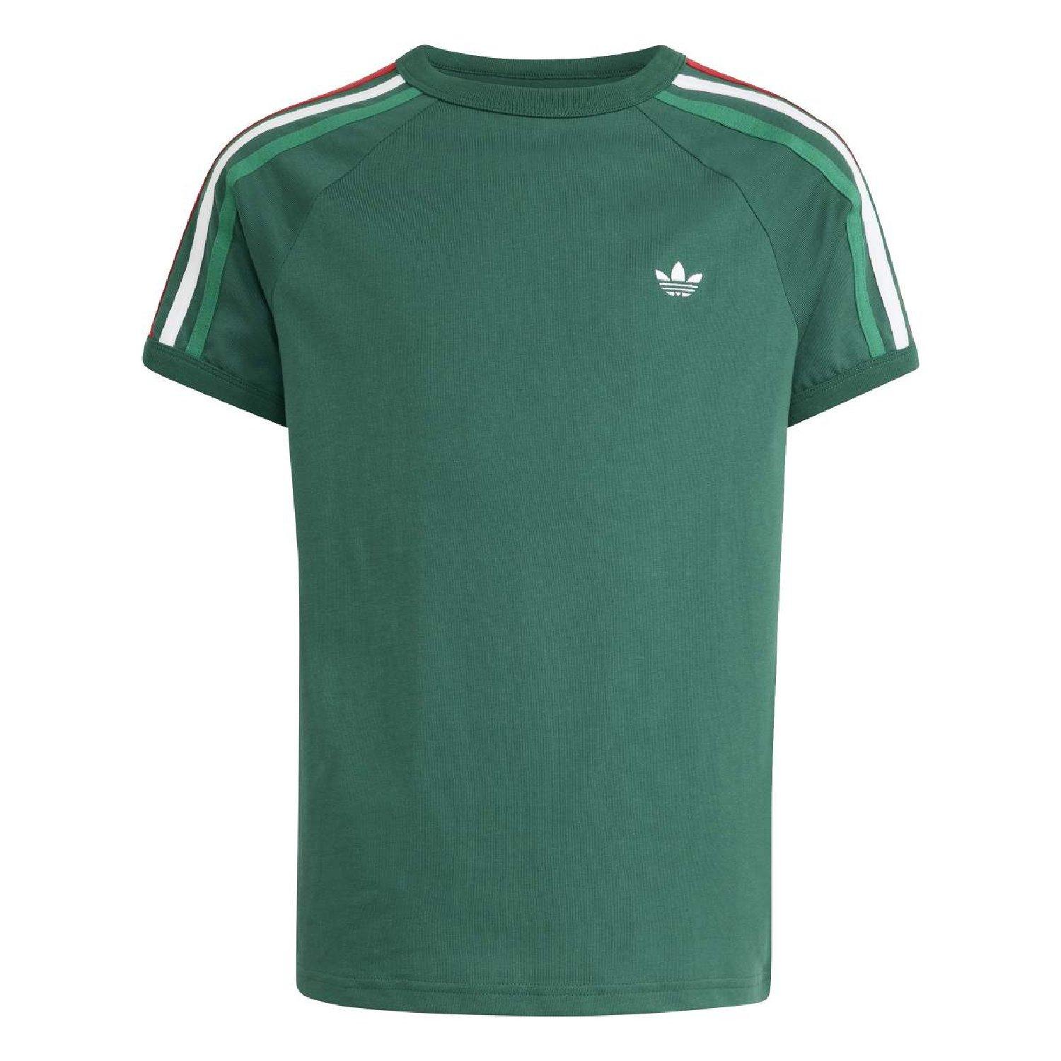Dark green - adidas Originals - adidas Originals 3- Stripes T- Shirt - 1