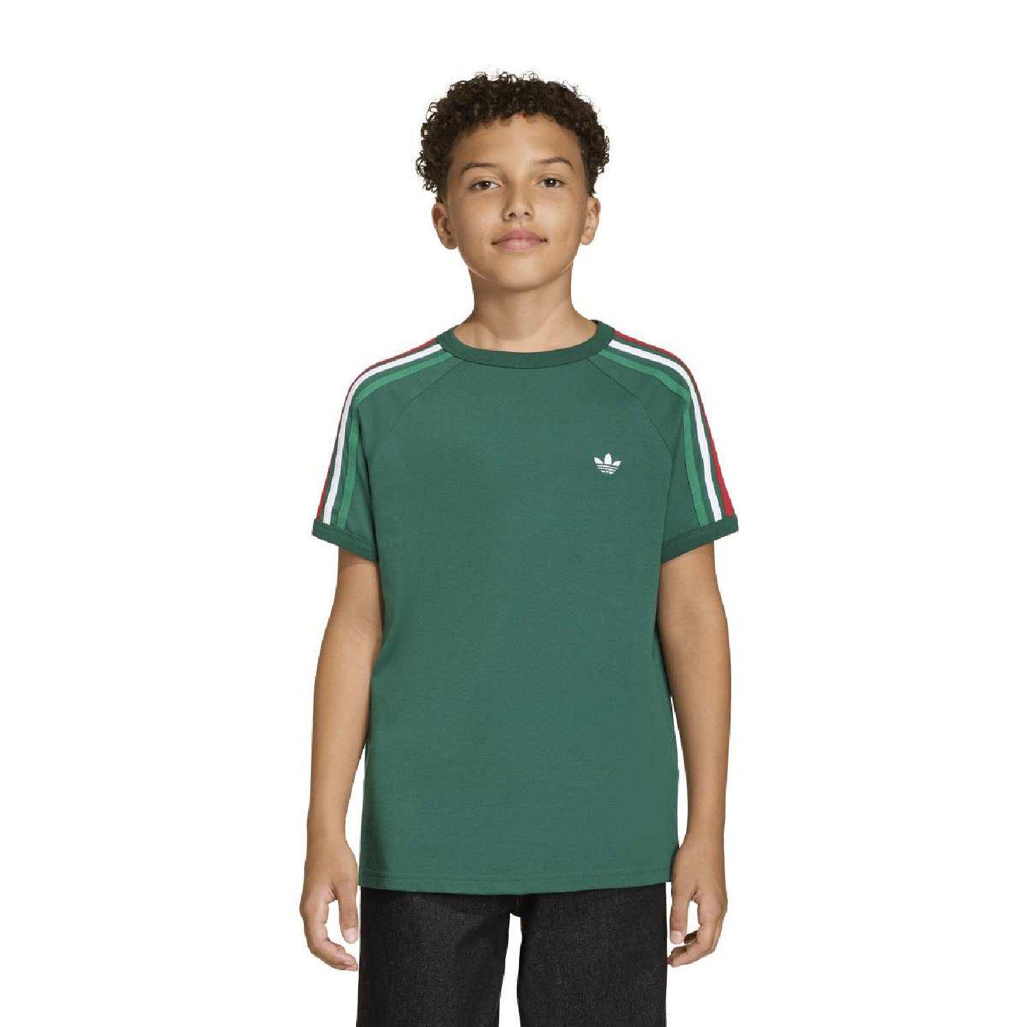 Dark green - adidas Originals - adidas Originals 3- Stripes T- Shirt - 2