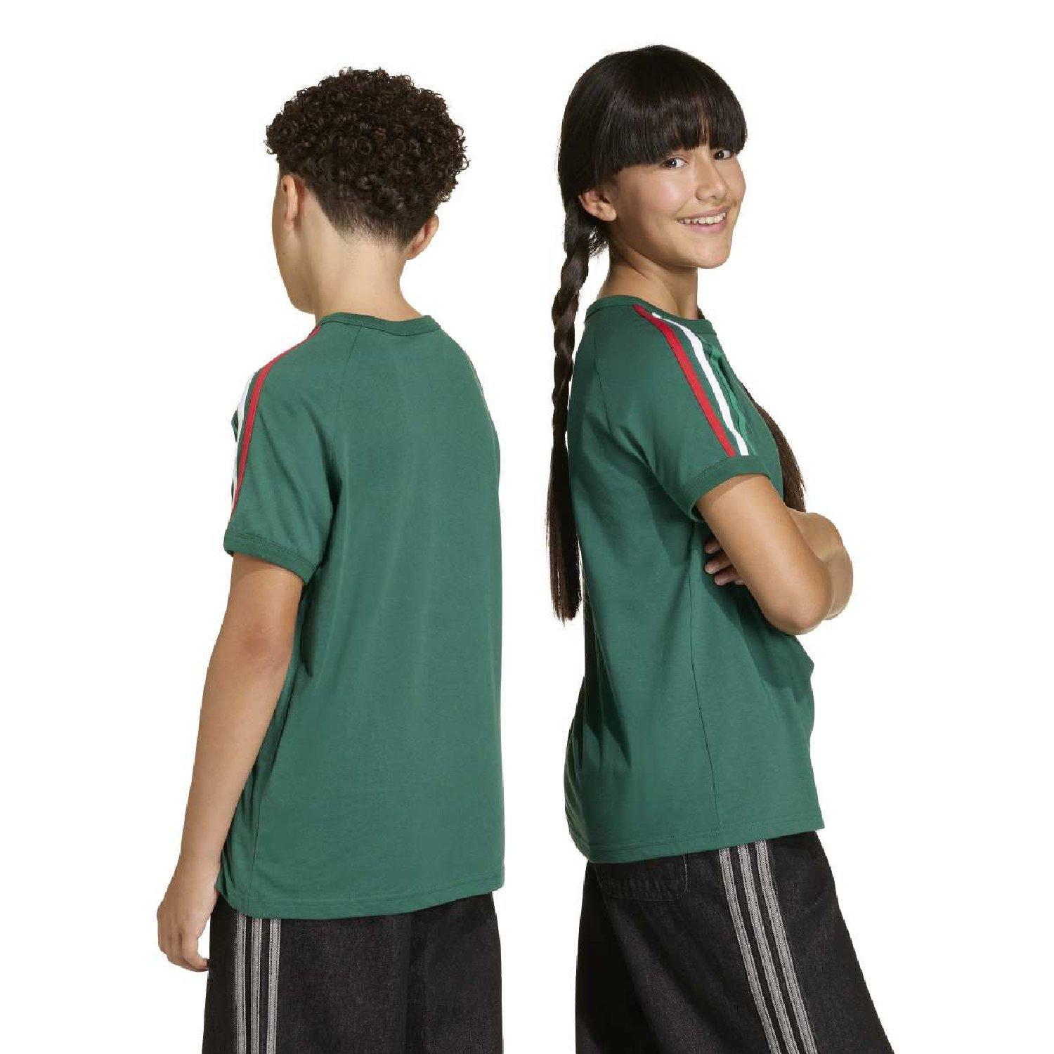 Dark green - adidas Originals - adidas Originals 3- Stripes T- Shirt - 7