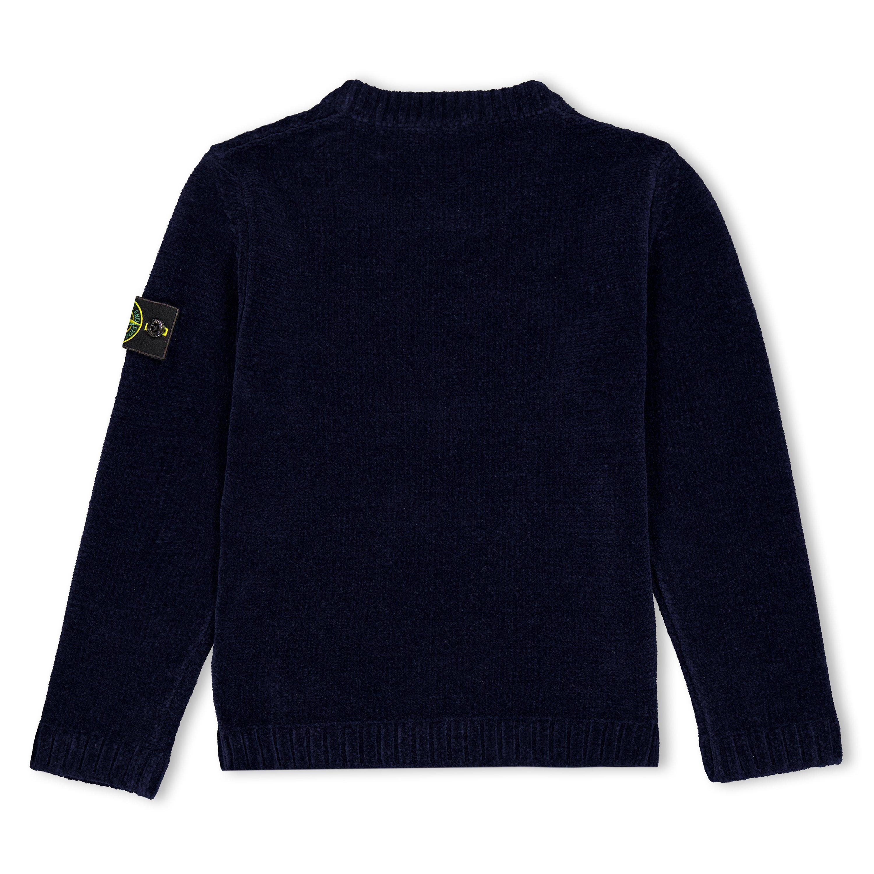 Navy V0020 - Stone Island - Stone Chenille Crew Jn63 - 2