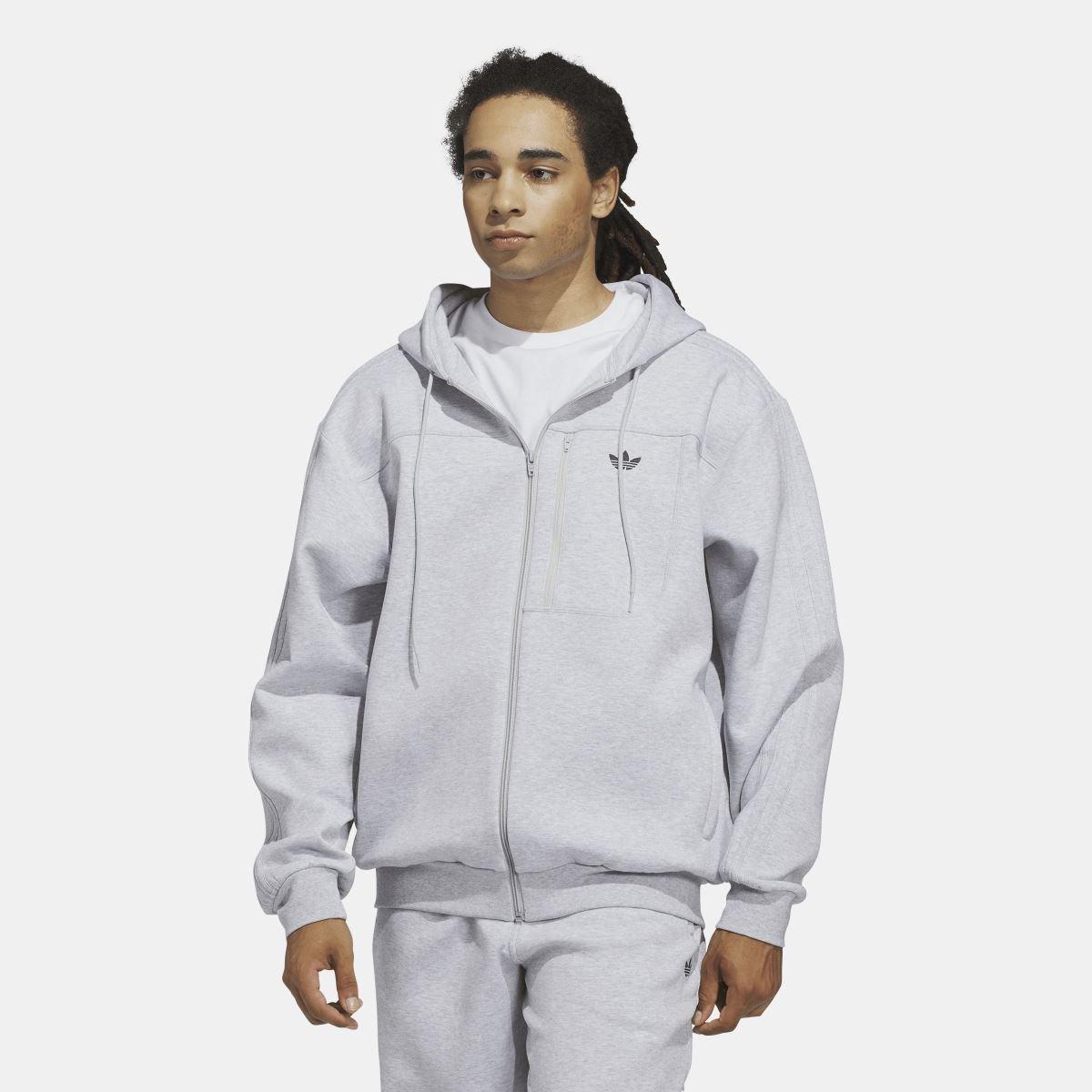 Grey - adidas Originals - Techinical Fleece Jacket - 4