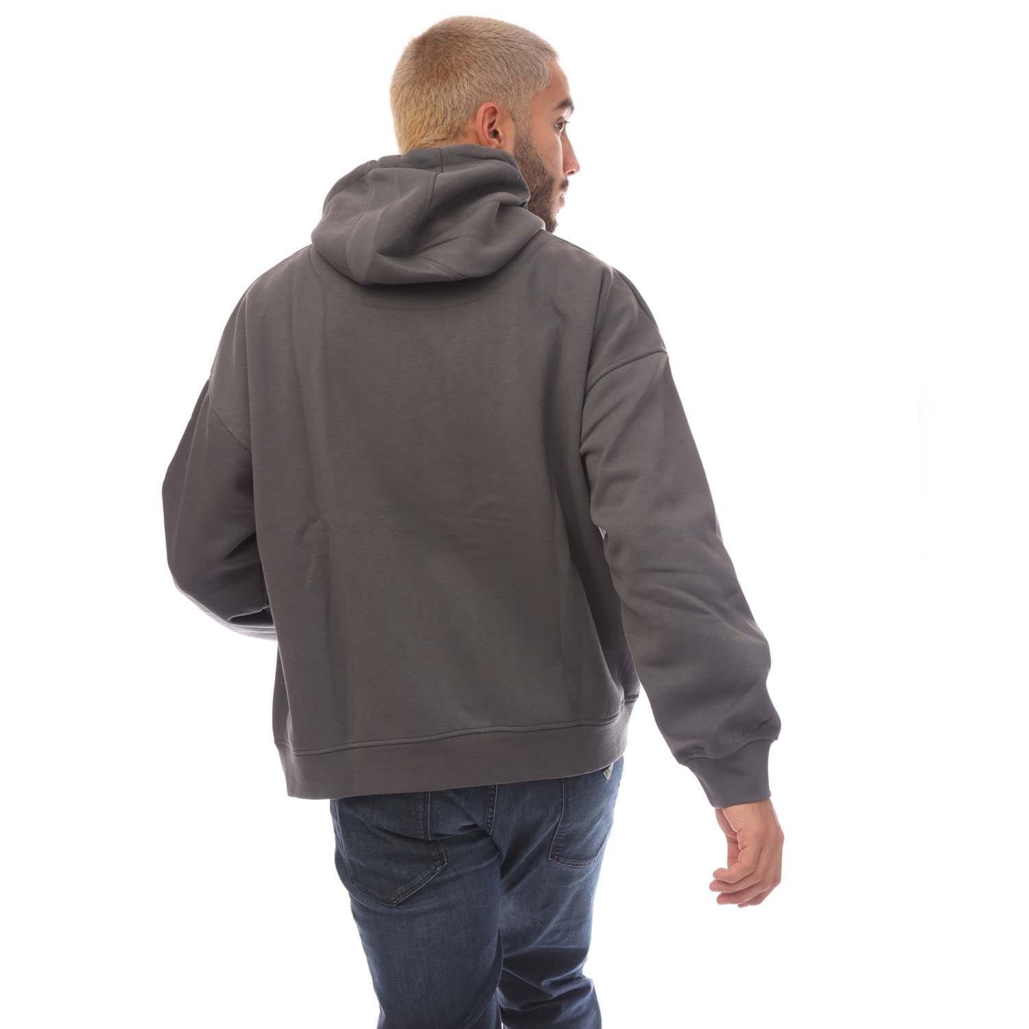 Grey - Blood Brother - Badged Basket Hoodie - 2