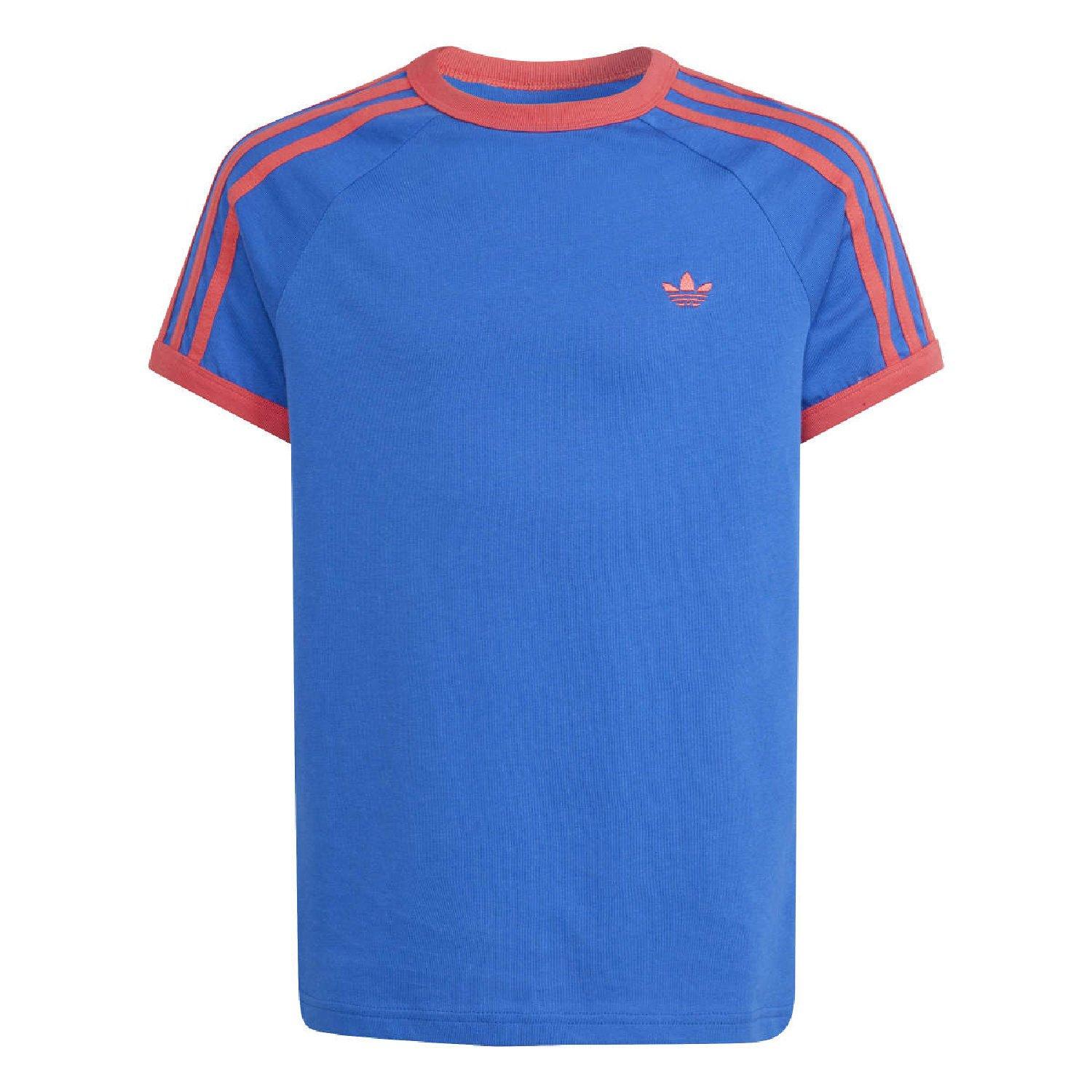 blue - adidas Originals - adidas Originals 3- Stripes Ringer T- Shirt - 1