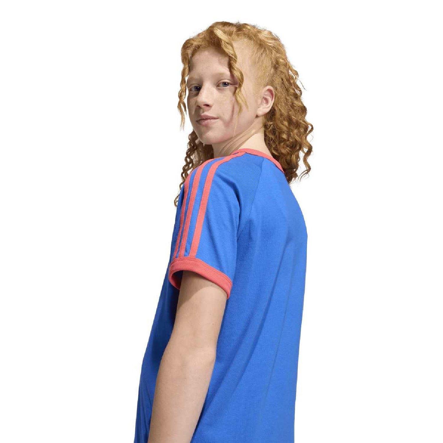 blue - adidas Originals - adidas Originals 3- Stripes Ringer T- Shirt - 5