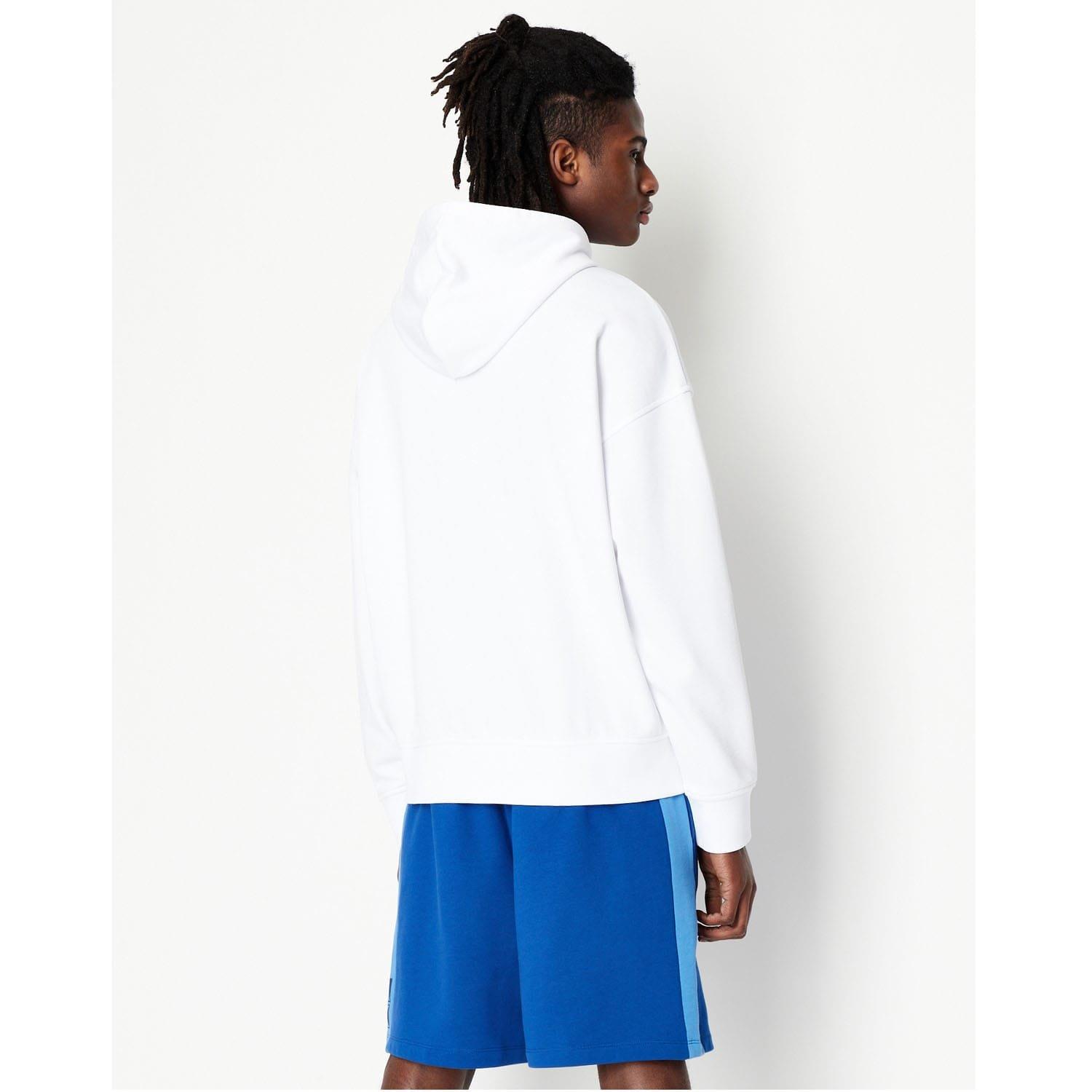 White - Armani Exchange - Pullover Hoodie - 2