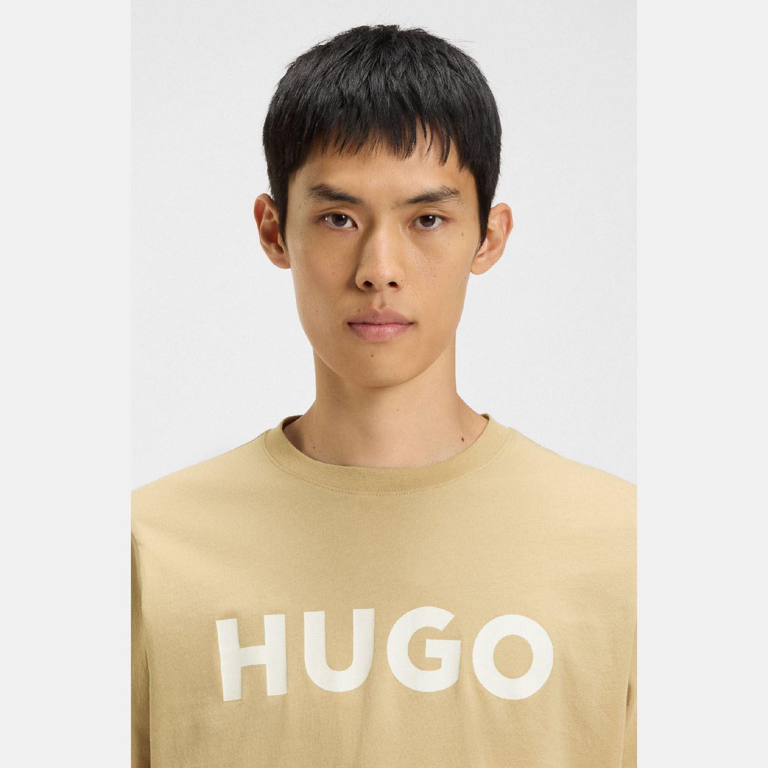 Beige - Hugo - Dulivio Regular Fit T-Shirt - 3