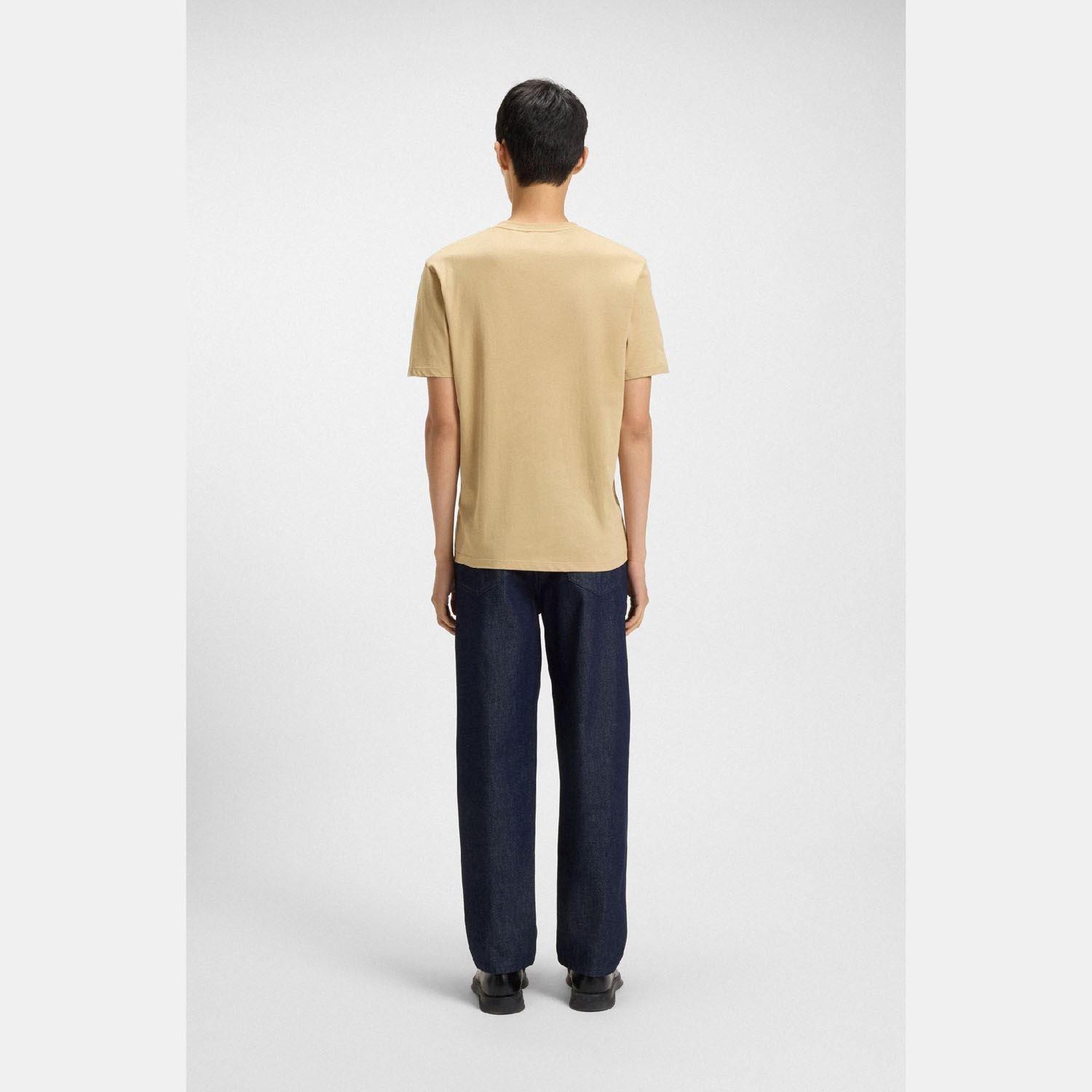 Beige - Hugo - Dulivio Regular Fit T-Shirt - 5