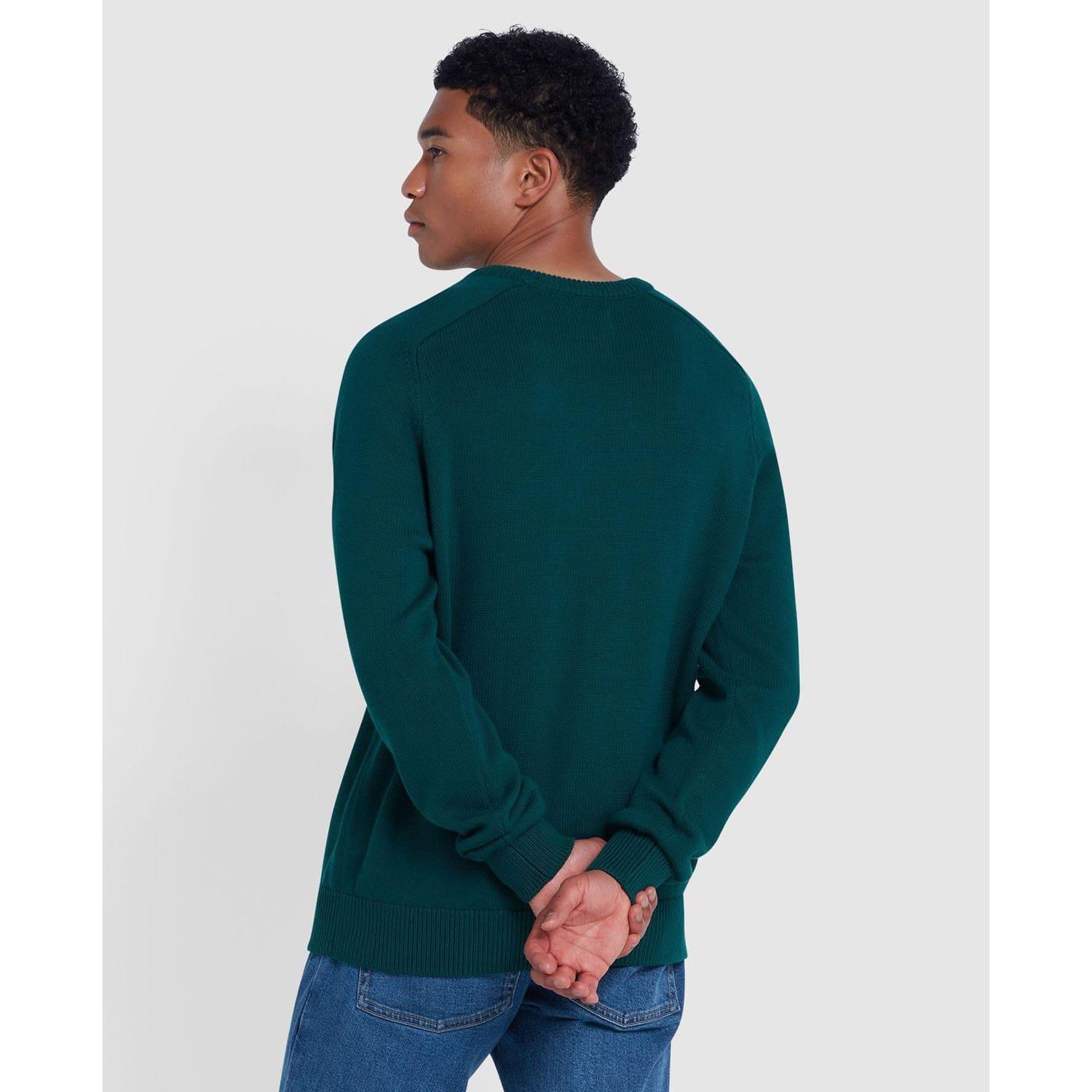 Green - Farah - Kingsbury Crewneck Sweater - 3