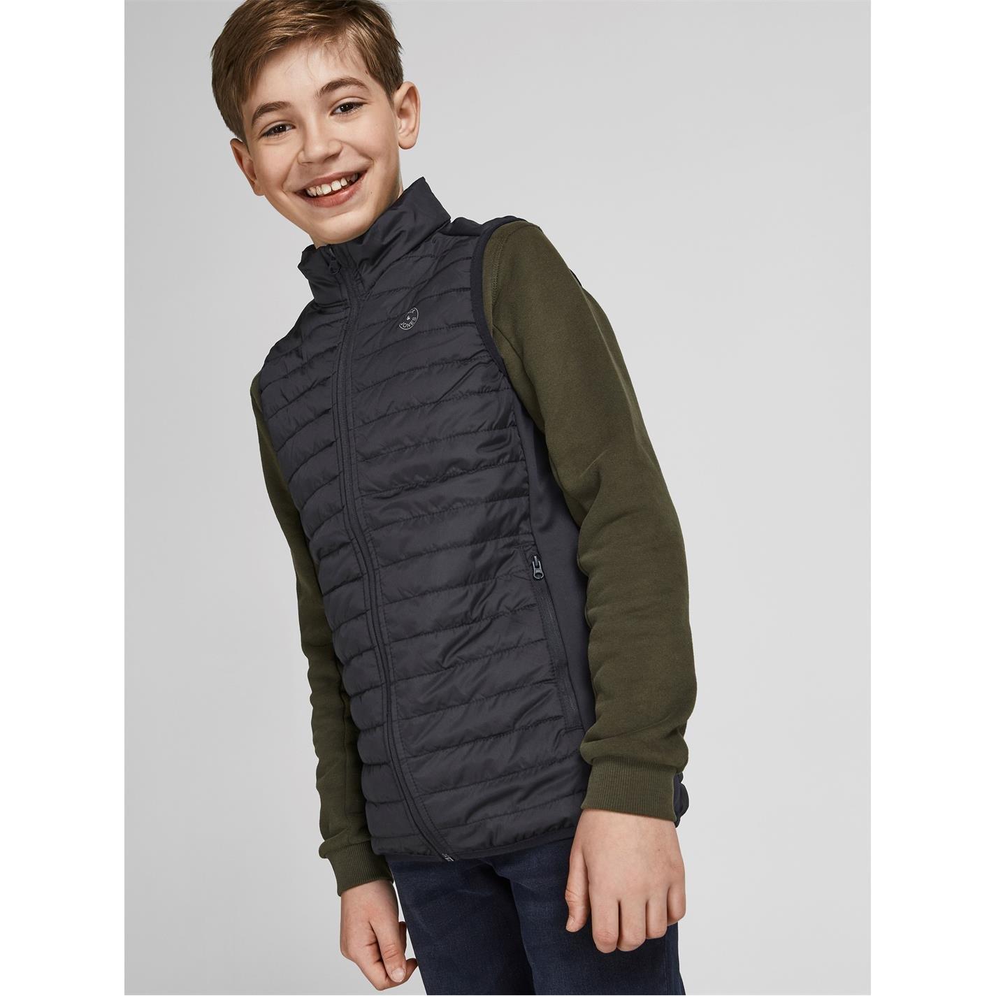 Nero - Jack and Jones - Classic Gilet Juniors - 4