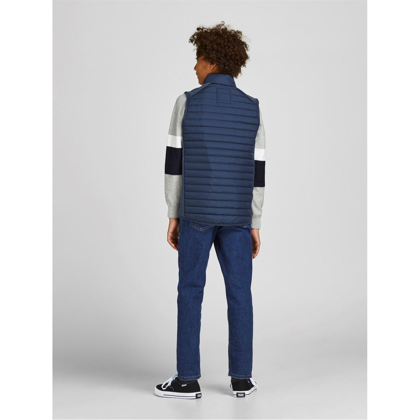 Navy Blazer - Jack and Jones - Kids'  Classic Sleeveless Zip Gilet - 3