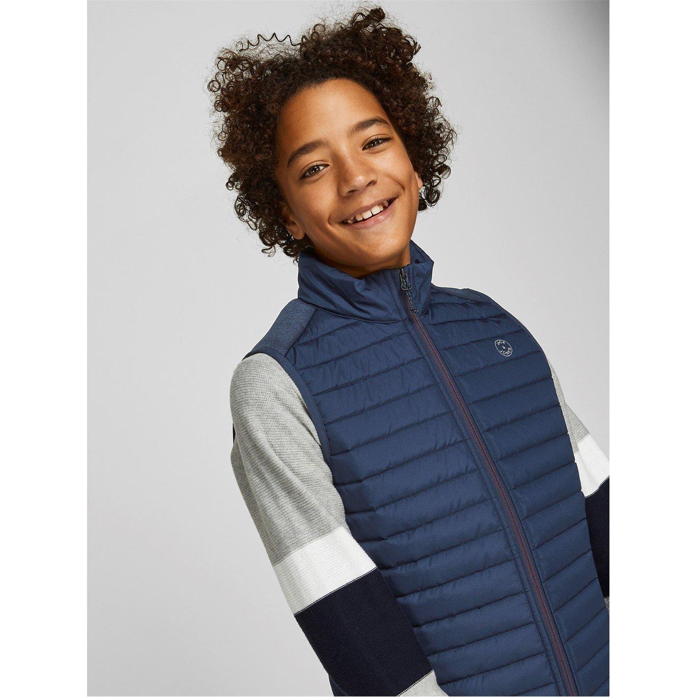 Navy Blazer - Jack and Jones - Kids'  Classic Sleeveless Zip Gilet - 4