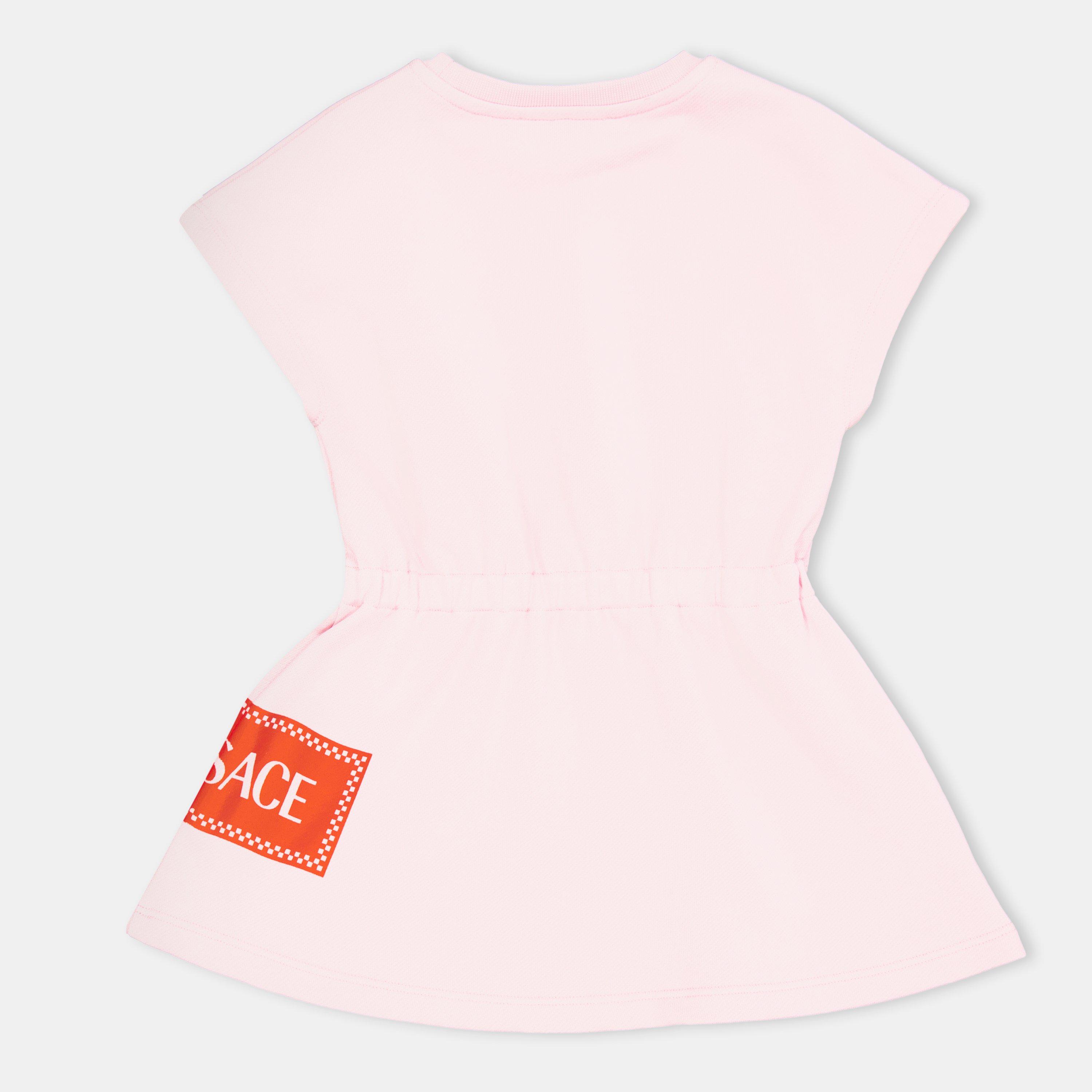 2PZ60  Pink - Versace - Kids' Logo Mini Dress - 2