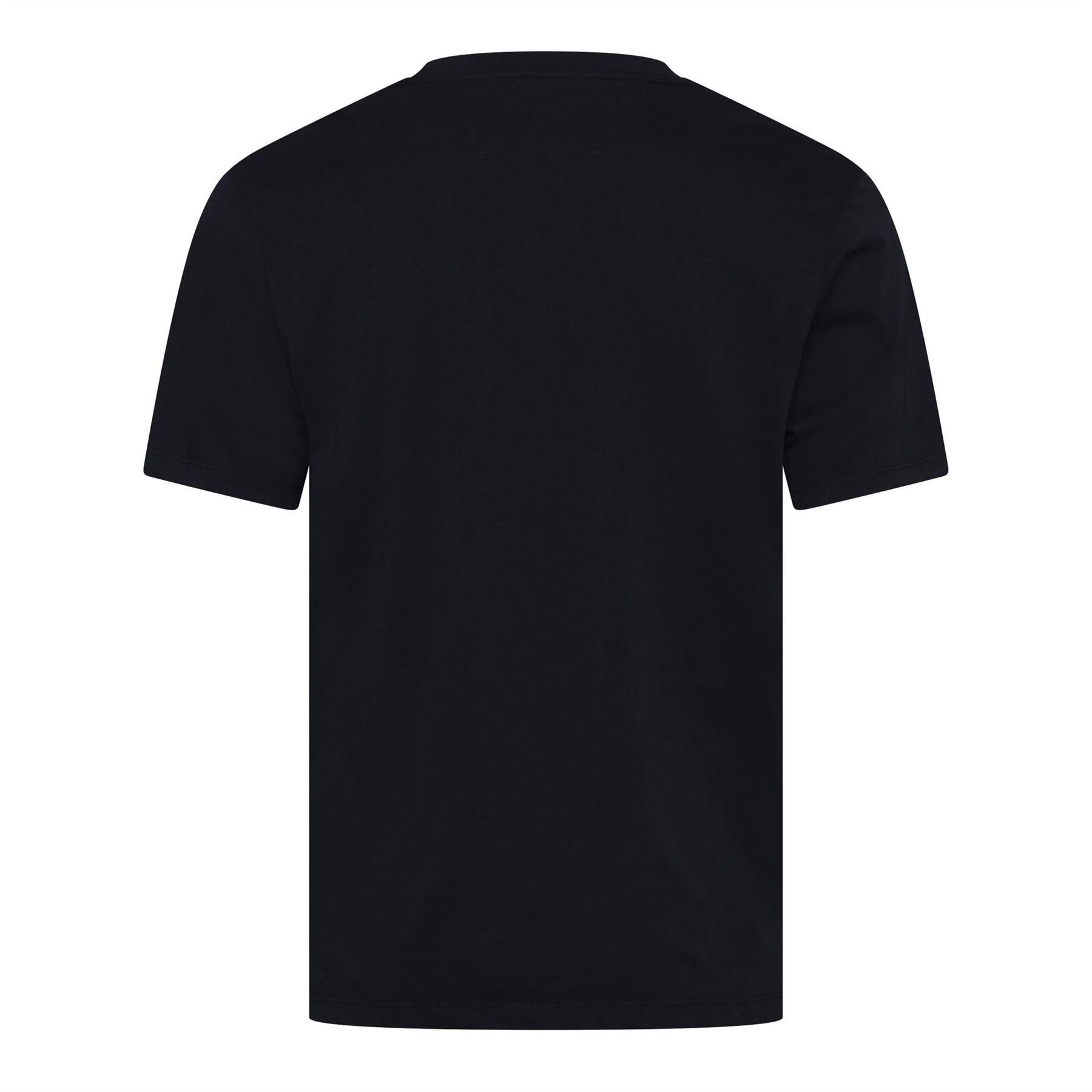 Navy - CP Company - 30/1 Jersey Vertical Logo T-Shirt - 2