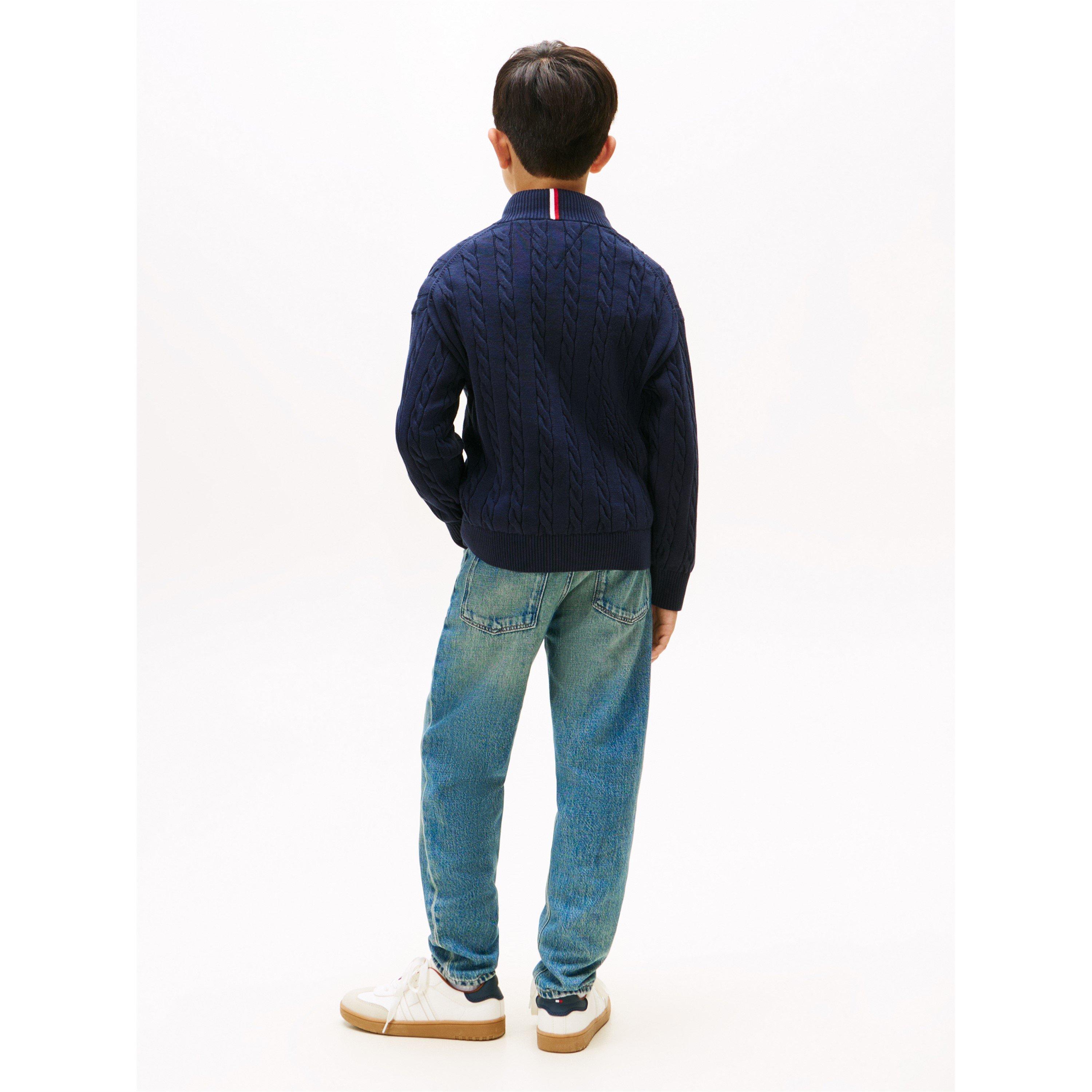 Night Navy C1G - Tommy Hilfiger - Kids' Crew Neck Jumper - 5