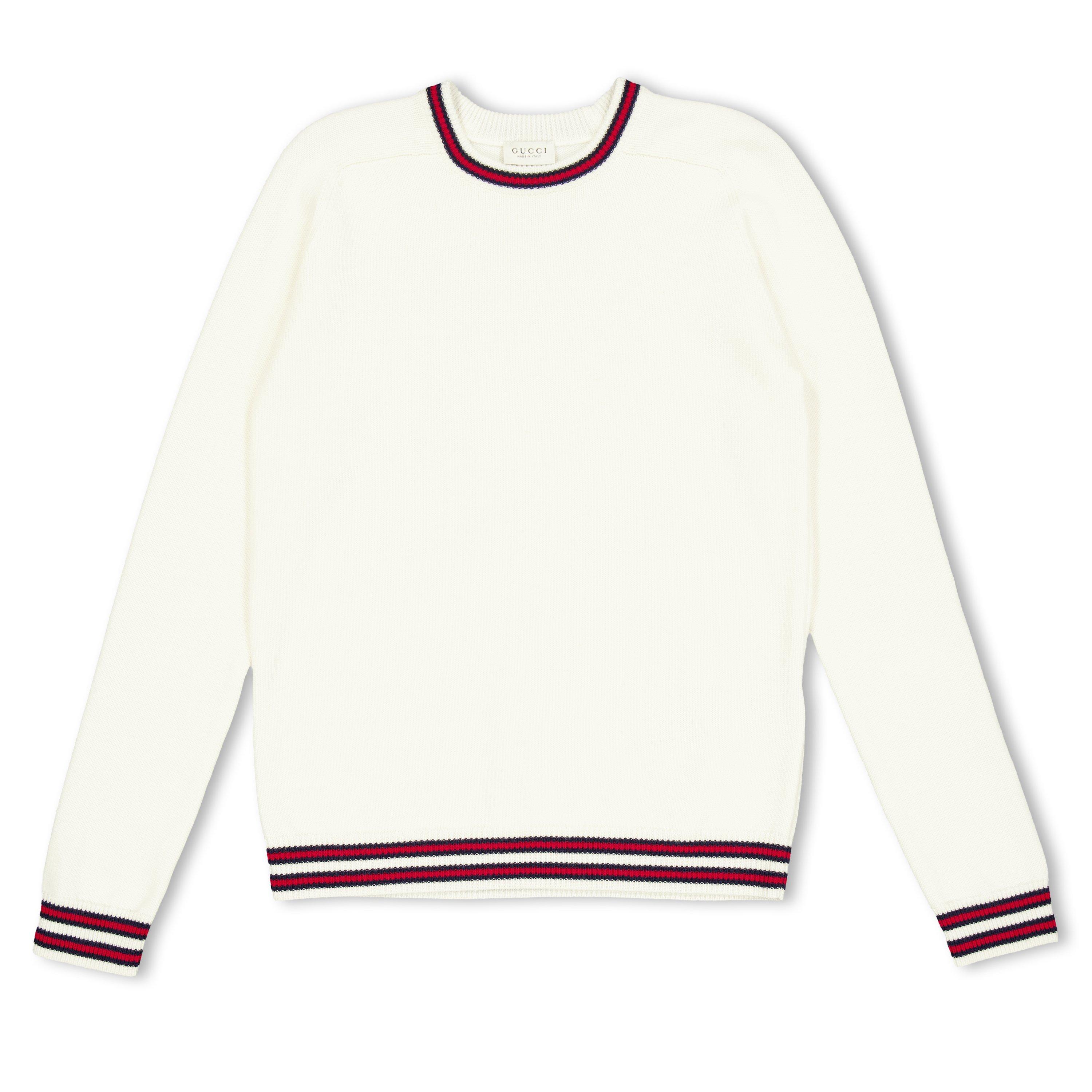 Cream - Gucci - Gucci Web Crew Neck Jn64 - 1