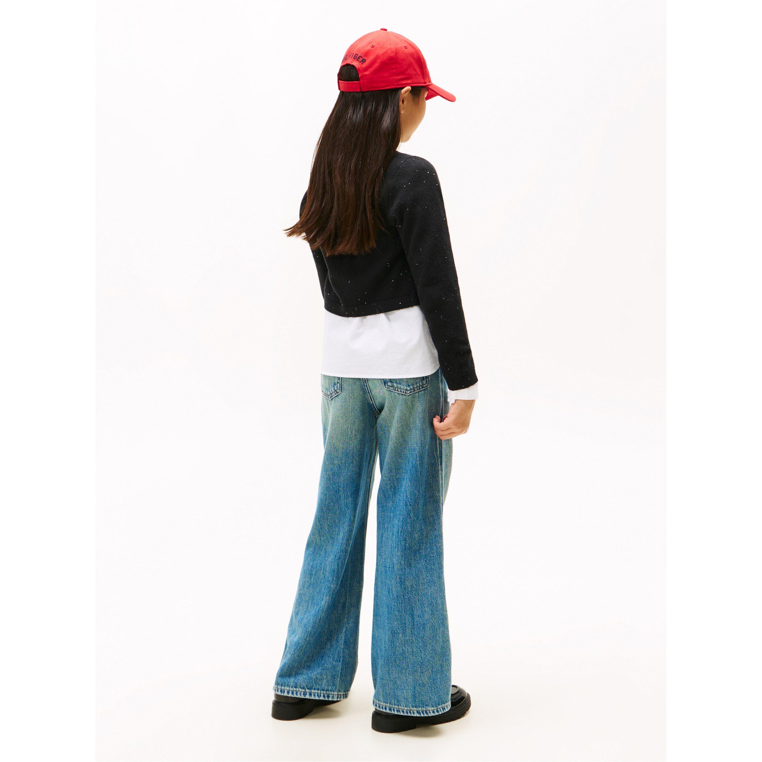 Black BDS - Tommy Hilfiger - Kids' Rib Cardigan - 4