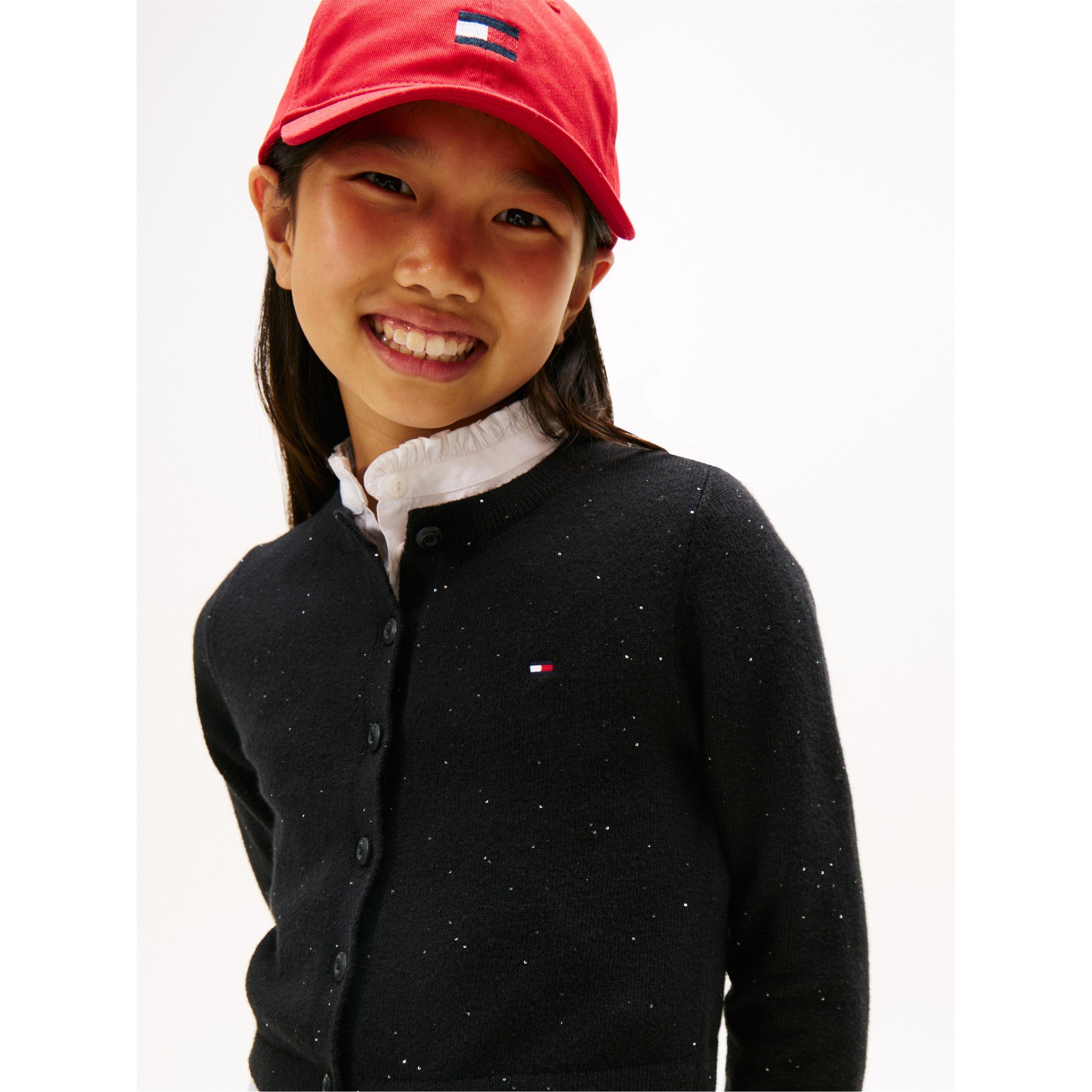 Black BDS - Tommy Hilfiger - Kids' Rib Cardigan - 5