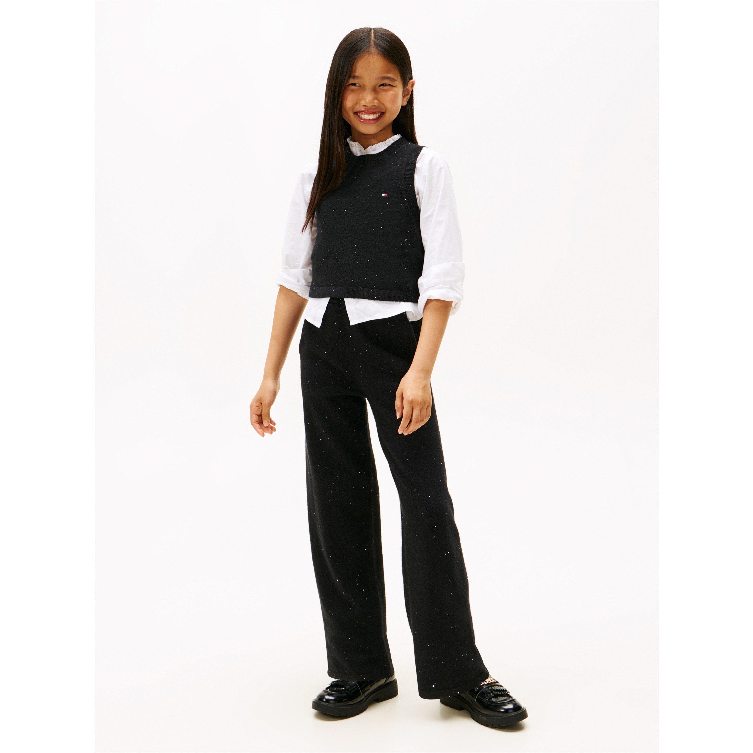 Crni BDS - Tommy Hilfiger - Kids' Sequin Knitted Top - 3