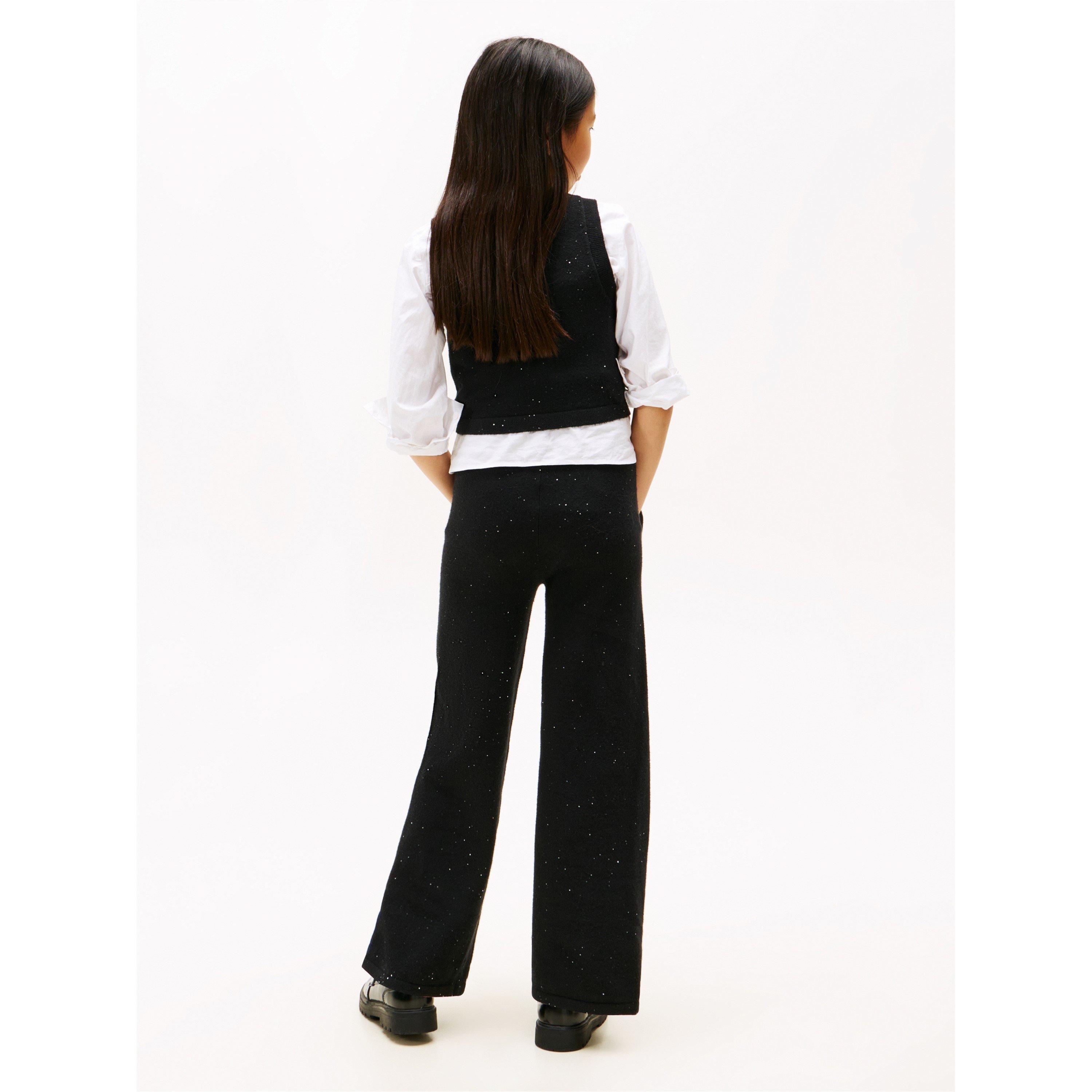 Crni BDS - Tommy Hilfiger - Kids' Sequin Knitted Top - 4