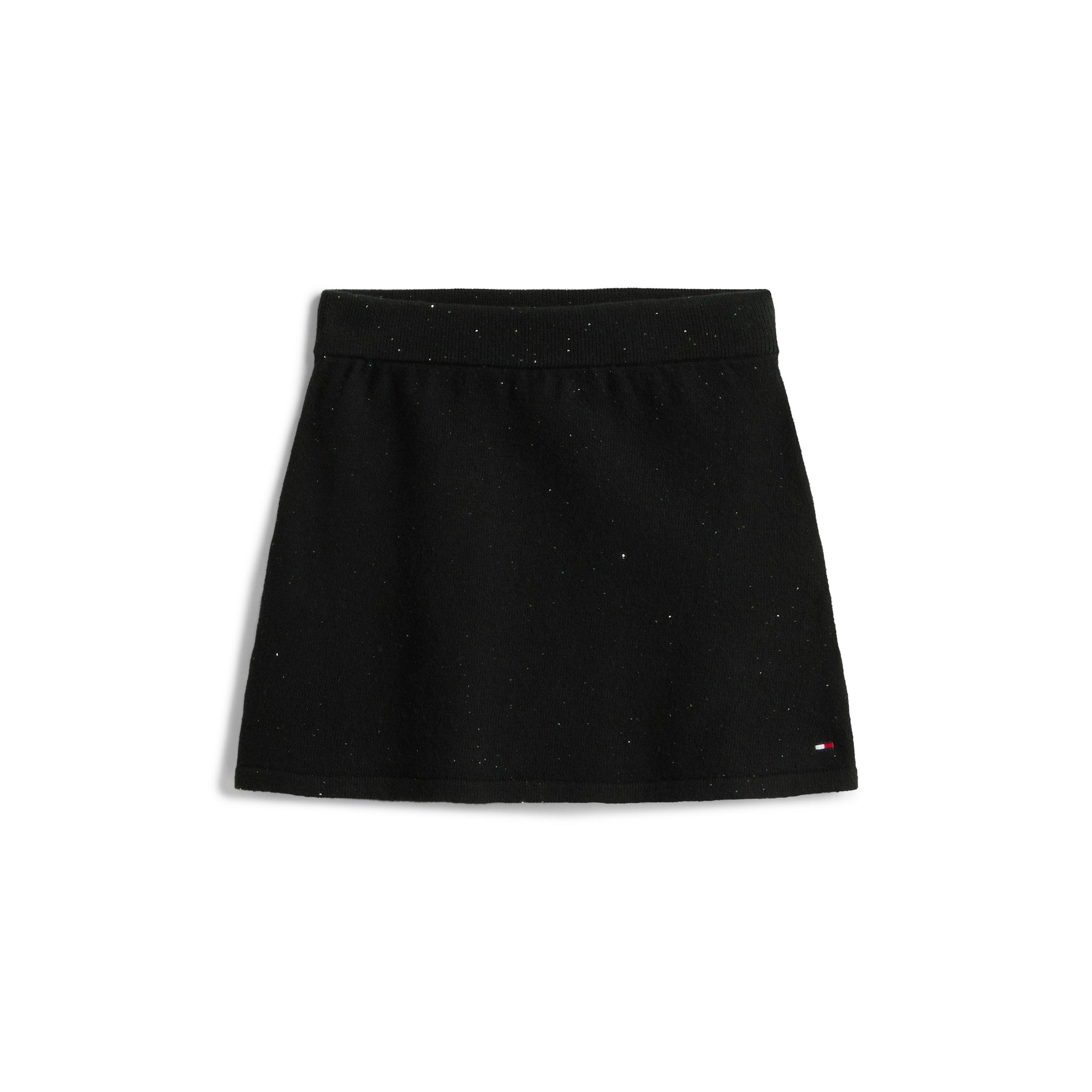 Tommy Hilfiger Girls Kids' Sequin Knitted Skirt - Black Bds - 10Y