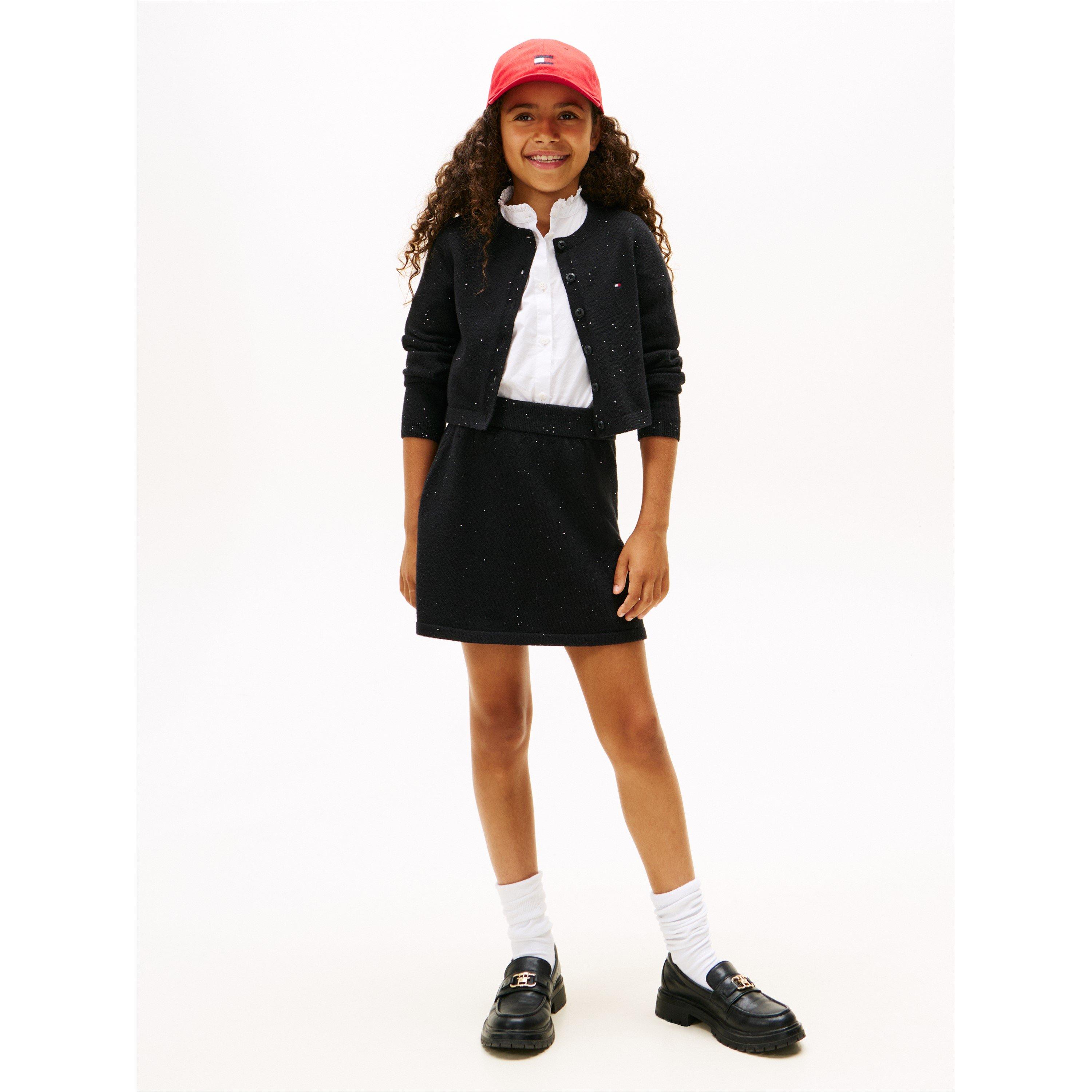 Crni BDS - Tommy Hilfiger - Kids' Sequin Knitted Skirt - 3