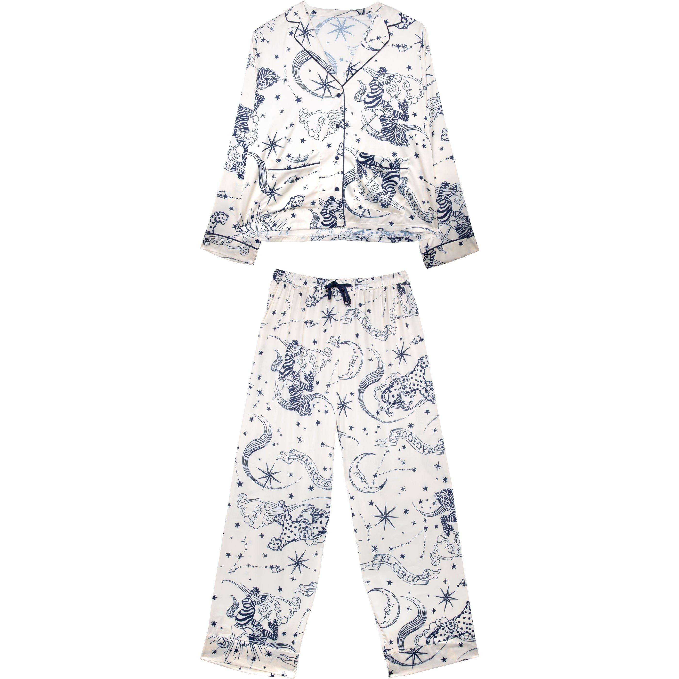 Multi - Wolf and Whistle - Celestial Long Sleeved Pyjama Set - 4