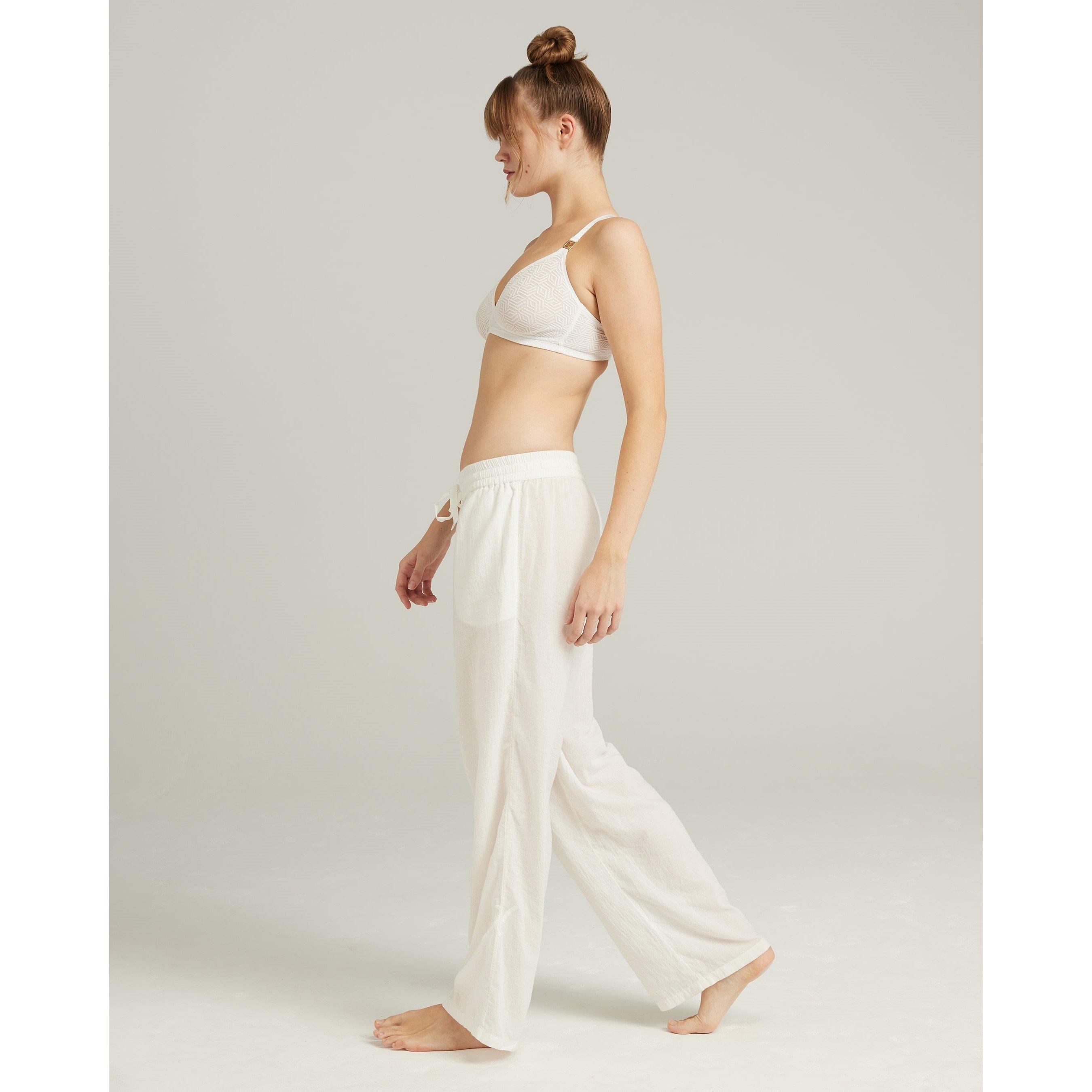 White - Nudea - THE CLASSIC TROUSER ORGANIC COTTON SLEEP - 2