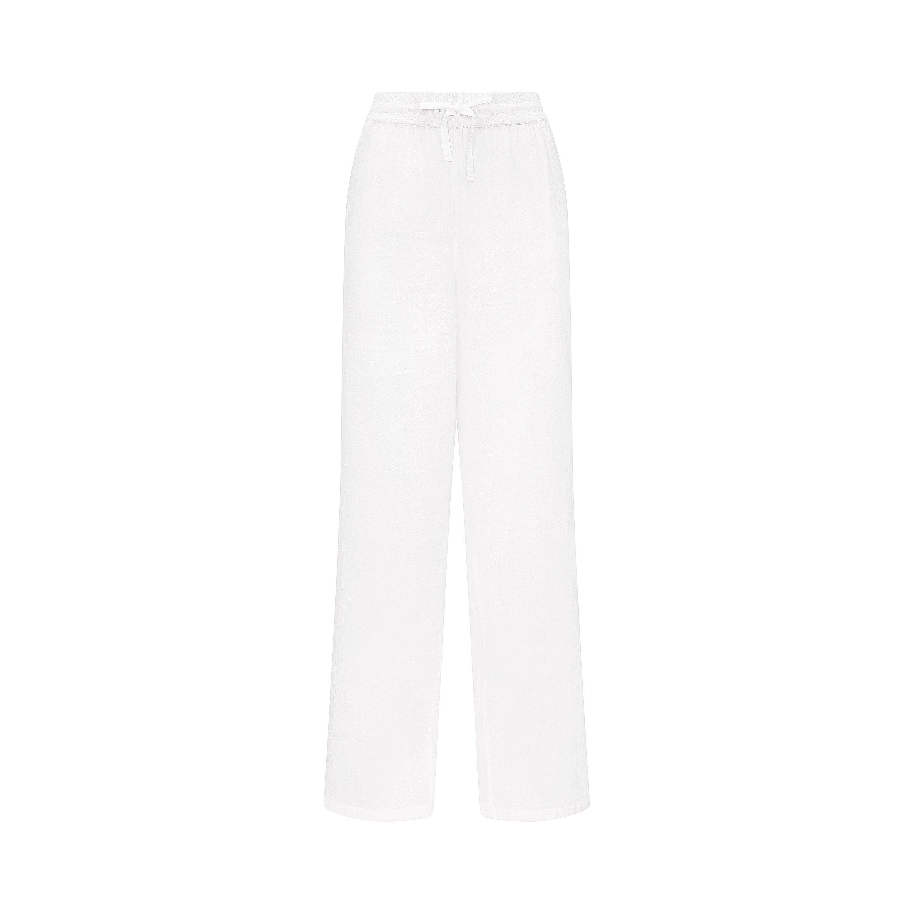 White - Nudea - THE CLASSIC TROUSER ORGANIC COTTON SLEEP - 6