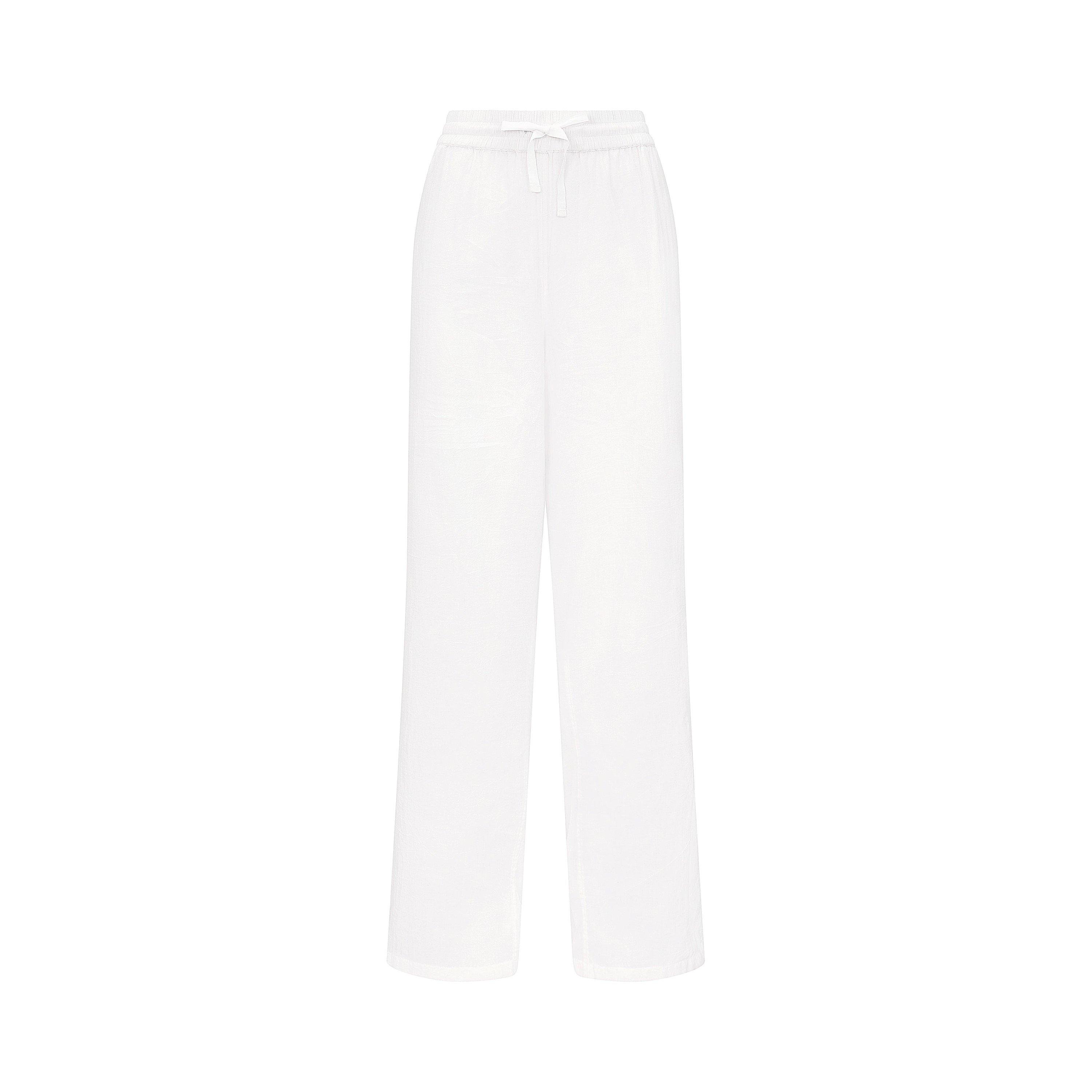 White - Nudea - THE CLASSIC TROUSER ORGANIC COTTON SLEEP - 5