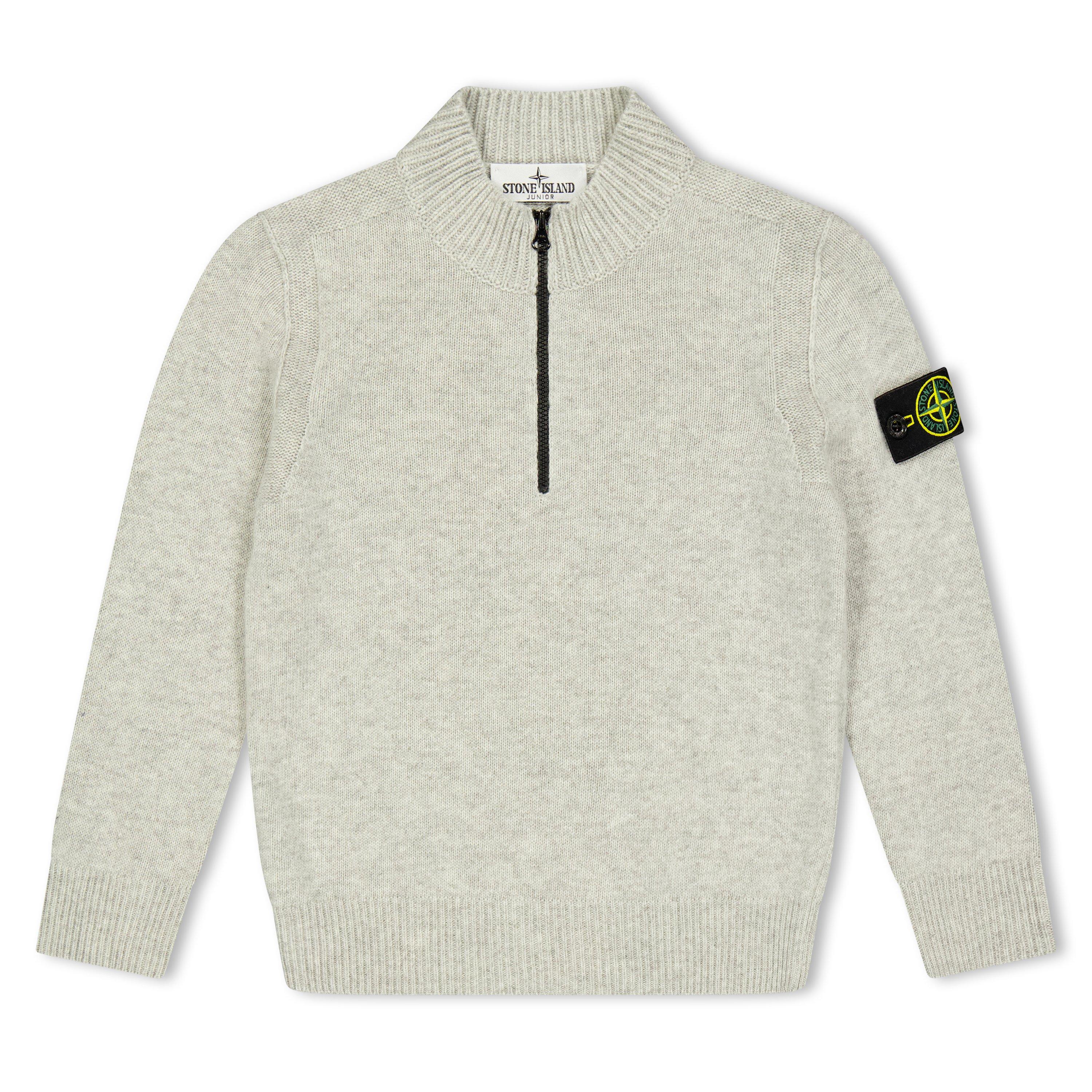 Grey V0M64 - Stone Island - Stone 1/4 Zip Knit Jn63 - 1