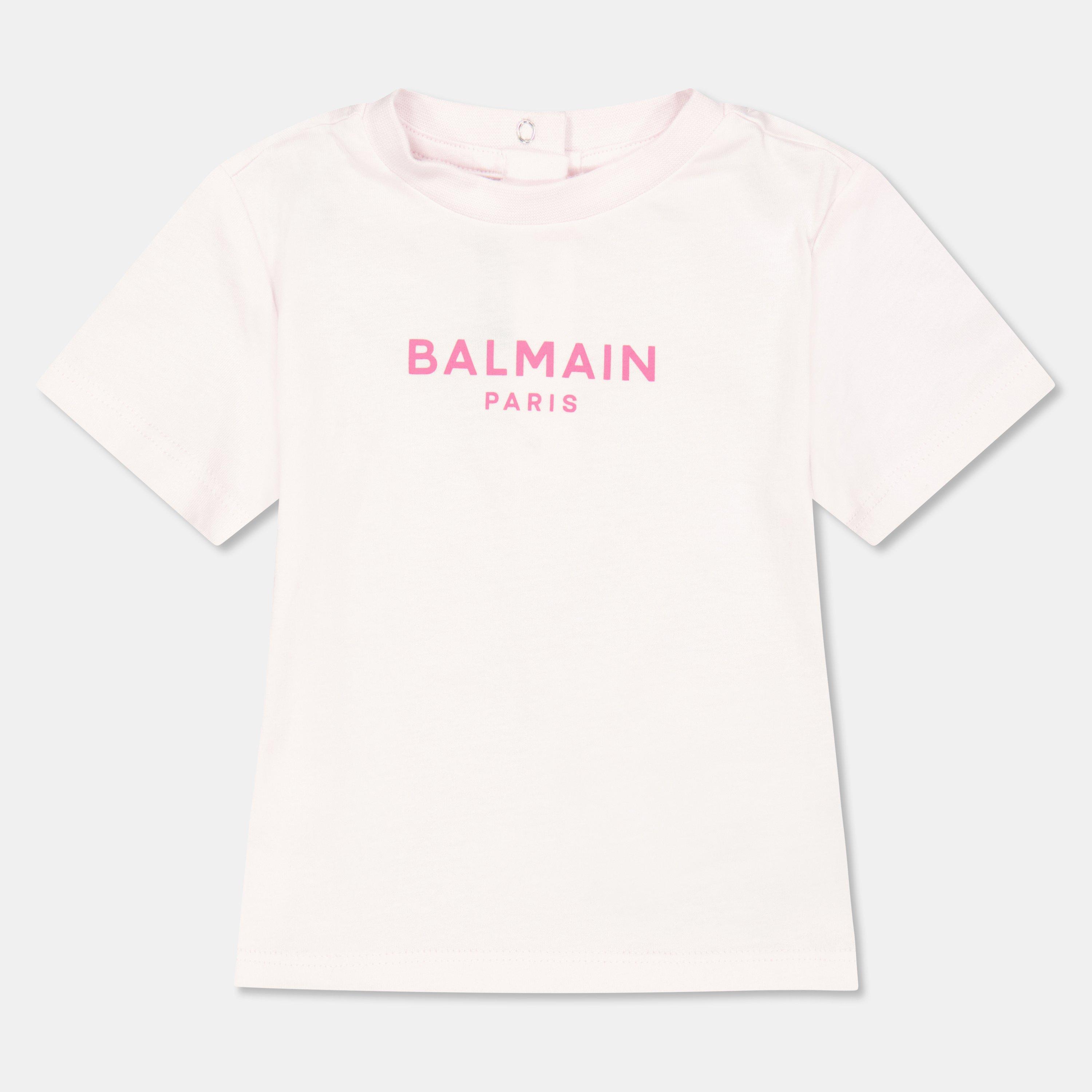 Balmain Kids' T-Shirt - Pink 500FU - Size 12M