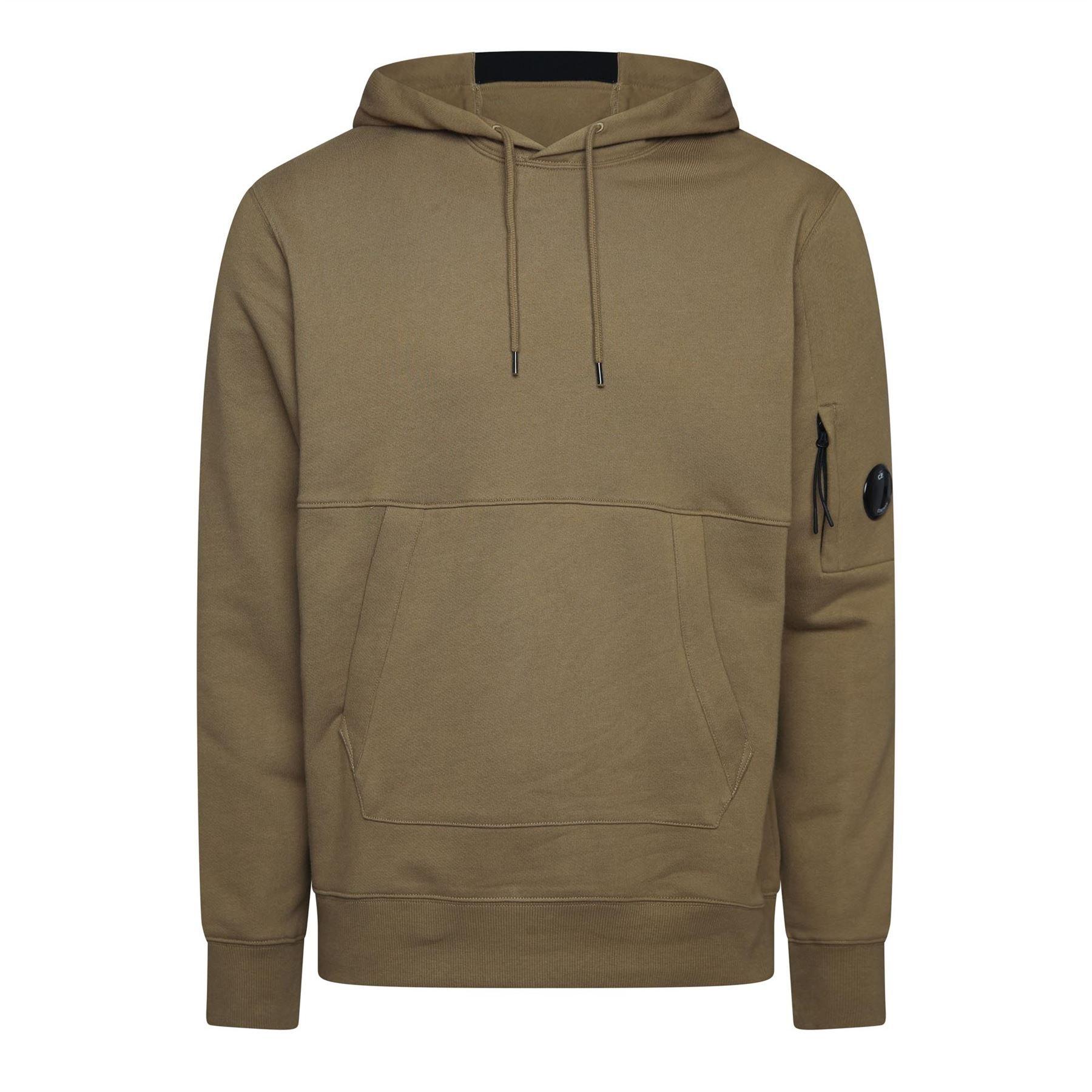 CP Company Diagonal Raised Lens Hoodie - Green - M