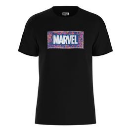 Character Marvel Logo Paisley T-Shirt