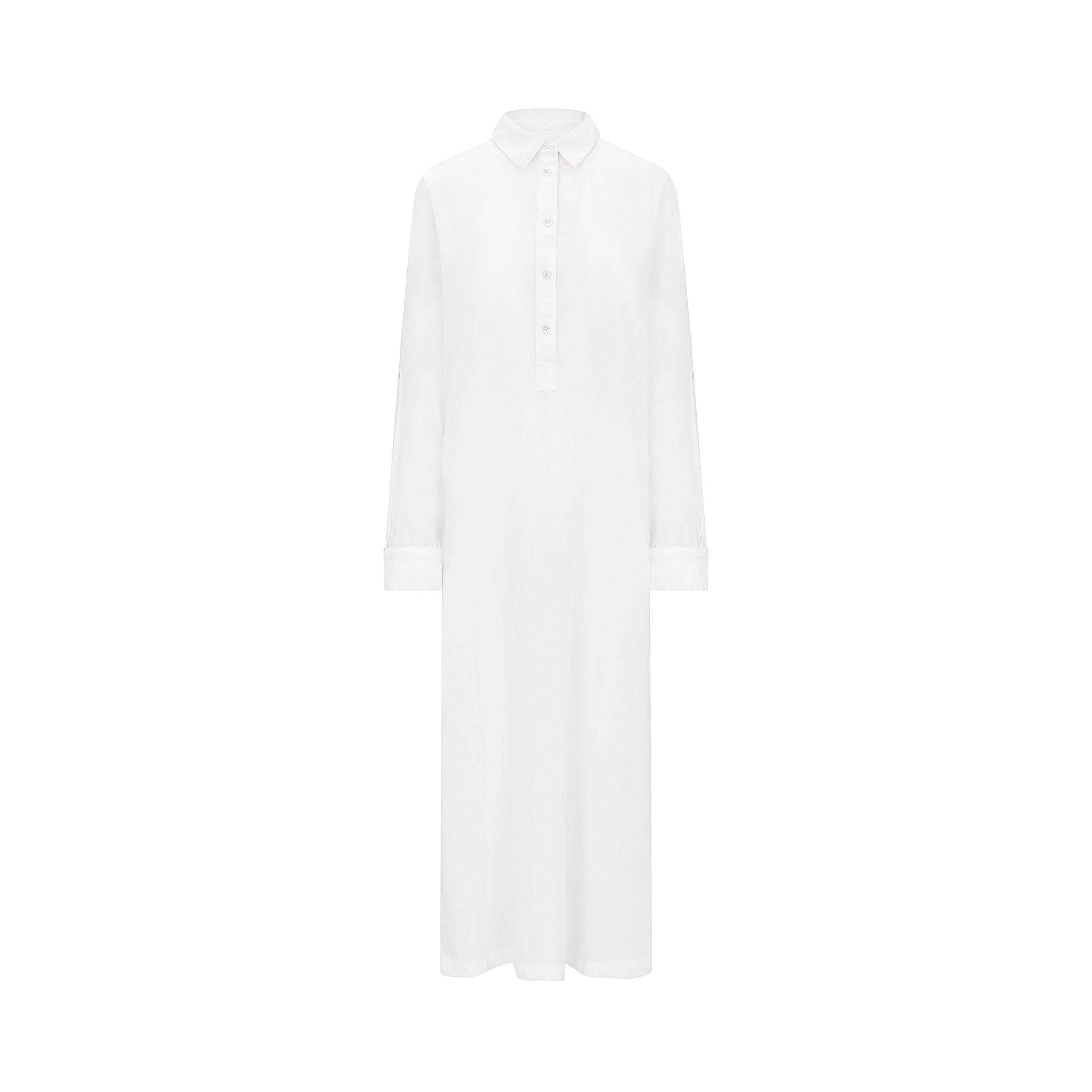 White - Nudea - THE MAXI SHIRT - 6