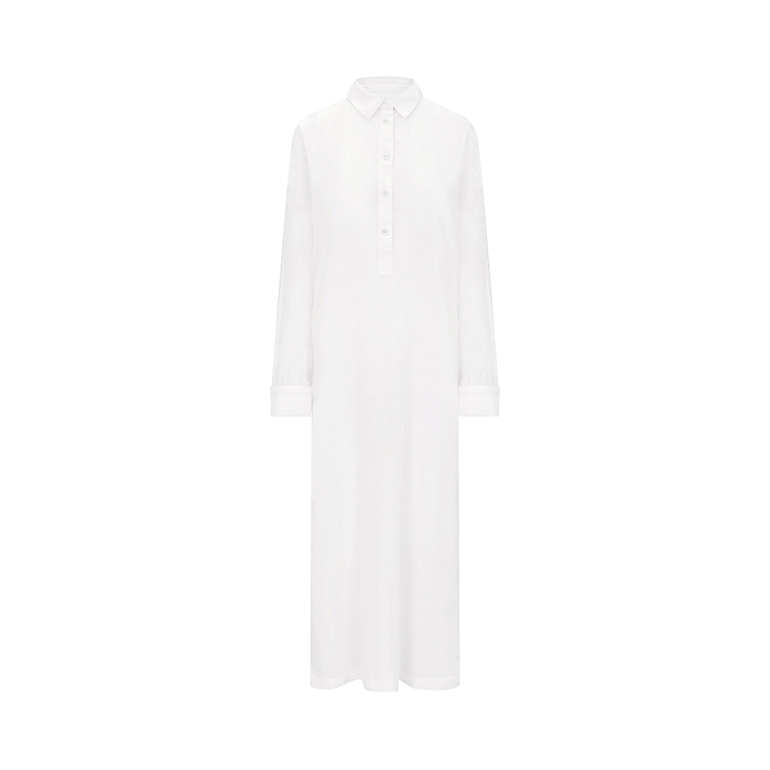 White - Nudea - THE MAXI SHIRT - 5