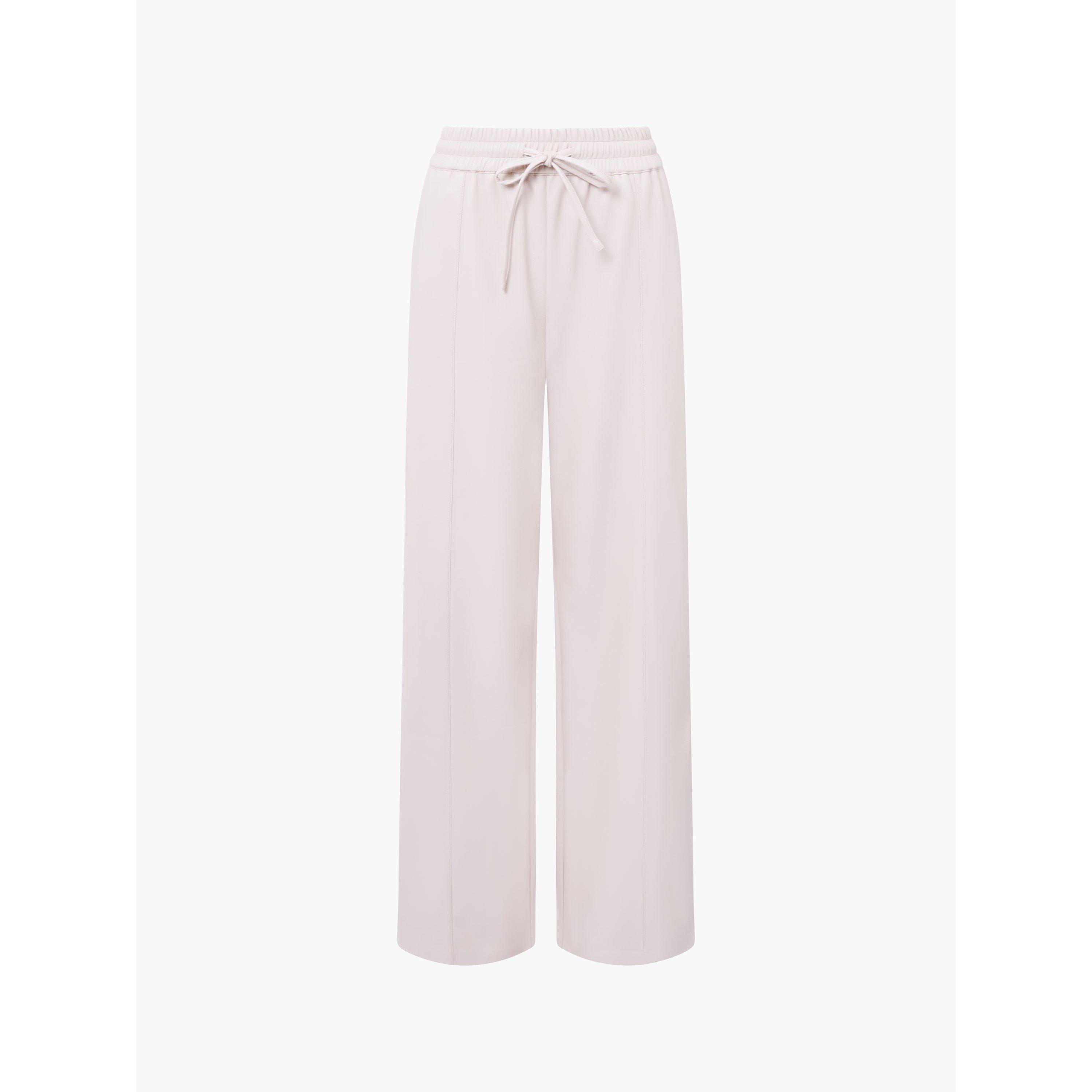 Cream - French Connection - Women's Tasha Faux Leather Trousers - 4