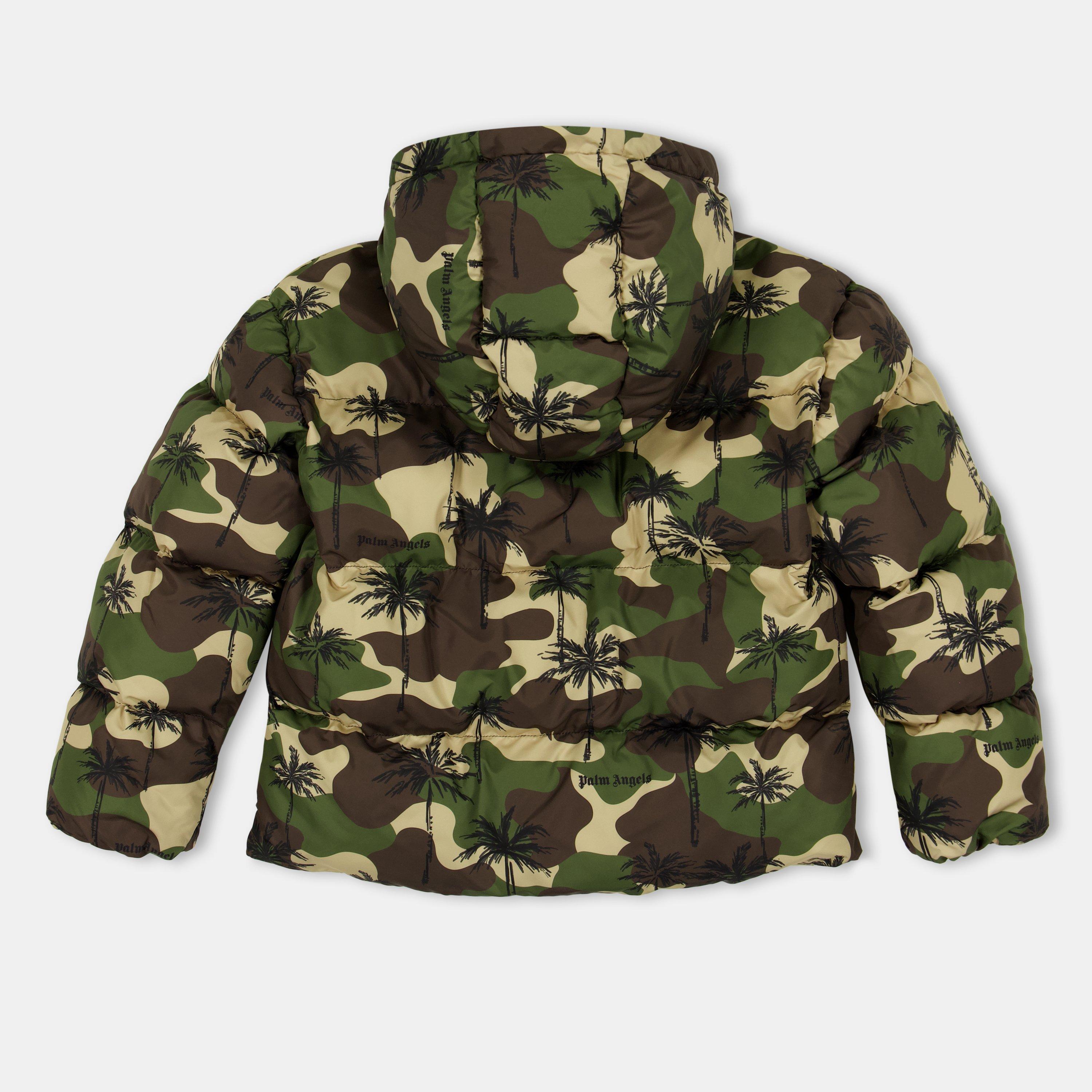 Camo 8403 - Palm Angels - Unisex Kids'  Logo Short Puffer Jacket - 2