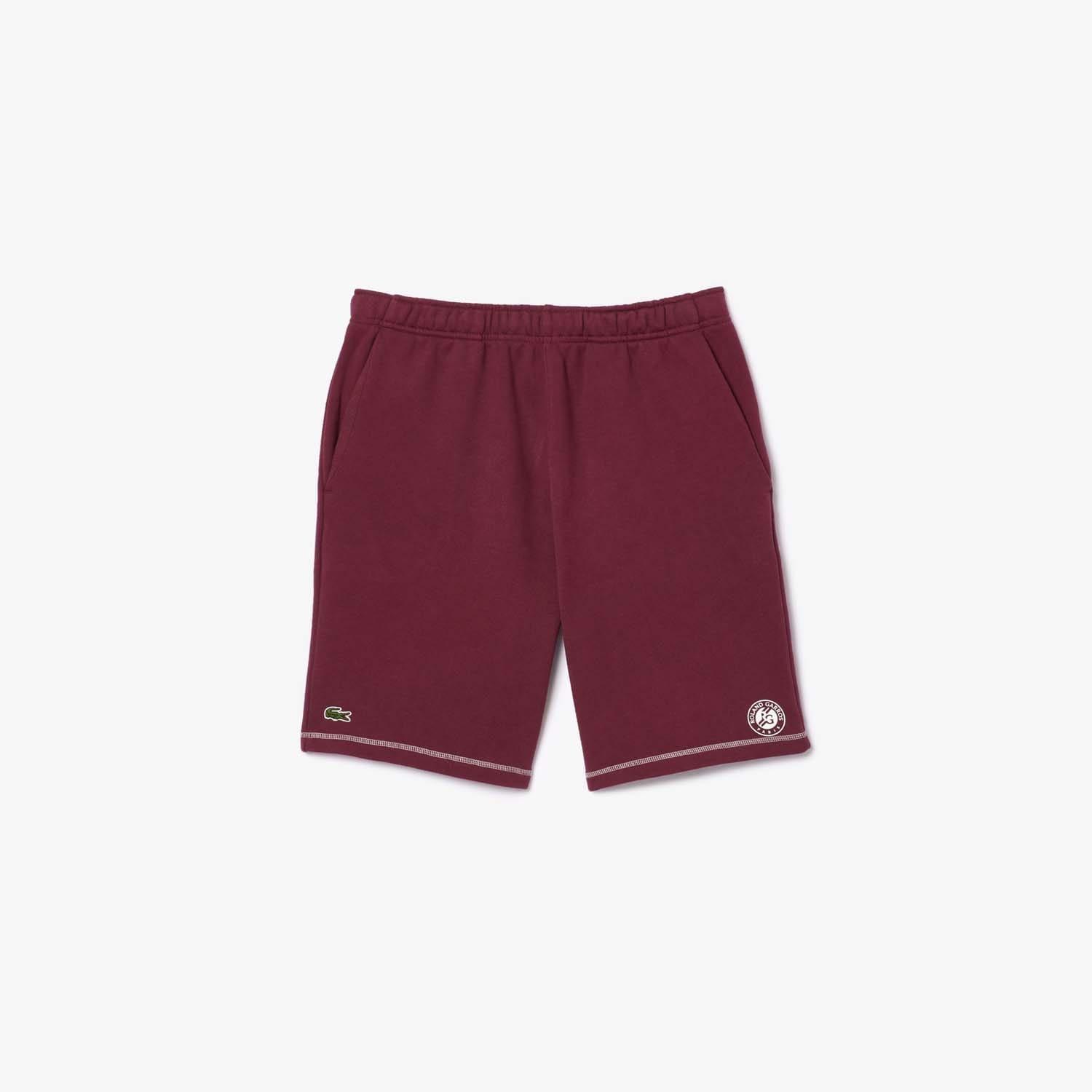 Red - Lacoste - Roland Garros Edition Fleece Tennis Shorts - 2