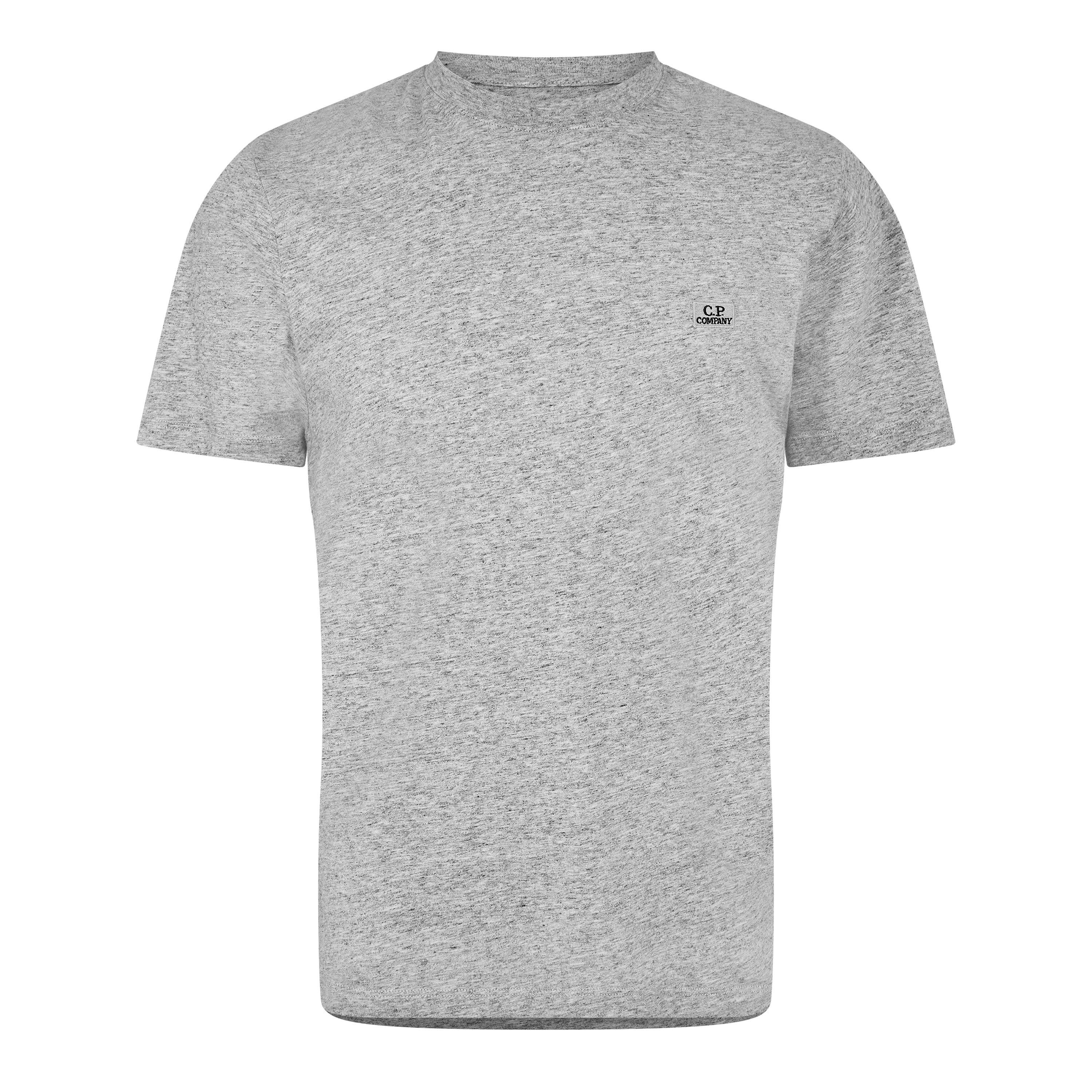 Grey - CP Company - 30/1 Jersey Logo T-Shirt - 1