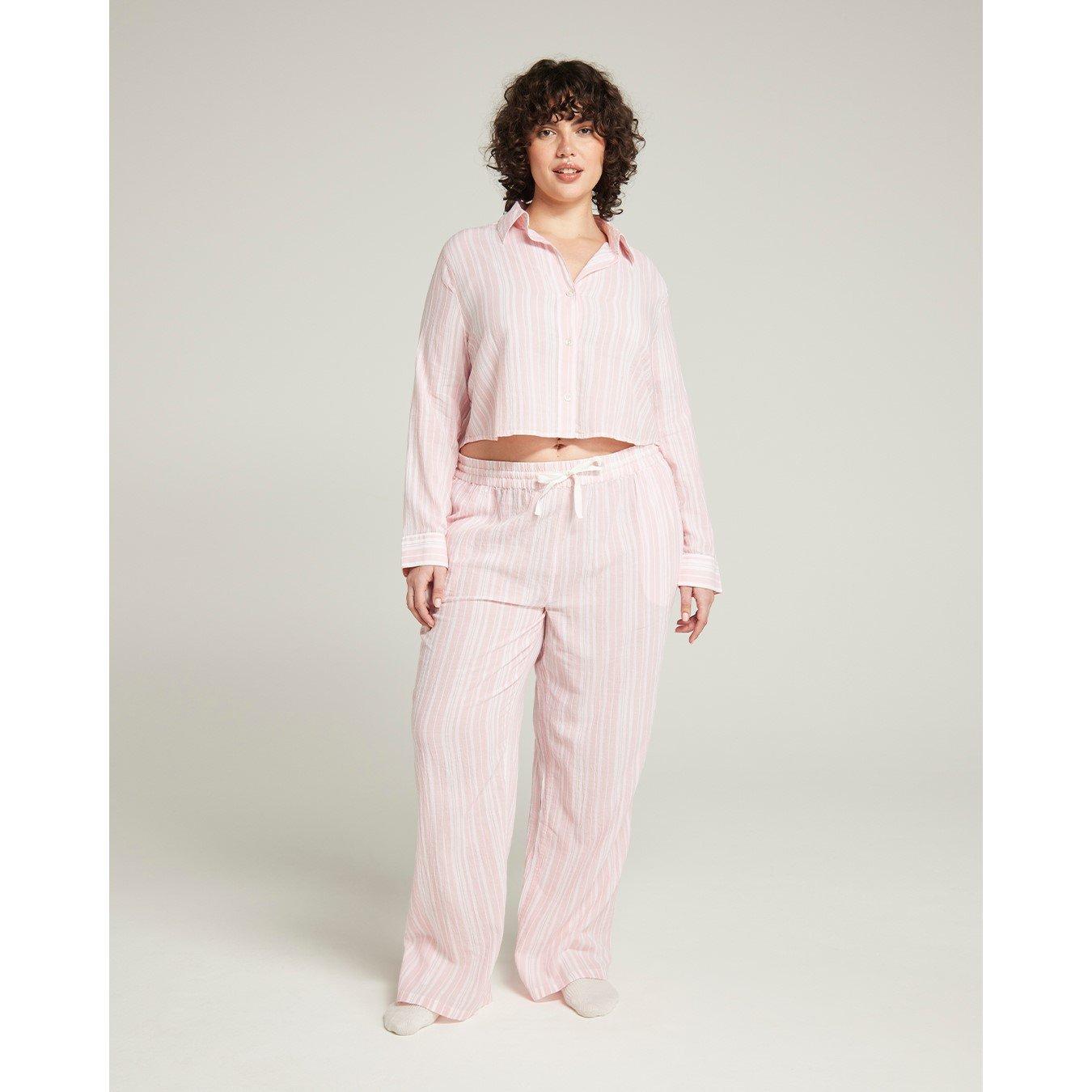 THE CROPPED PJ SHIRT COTTON