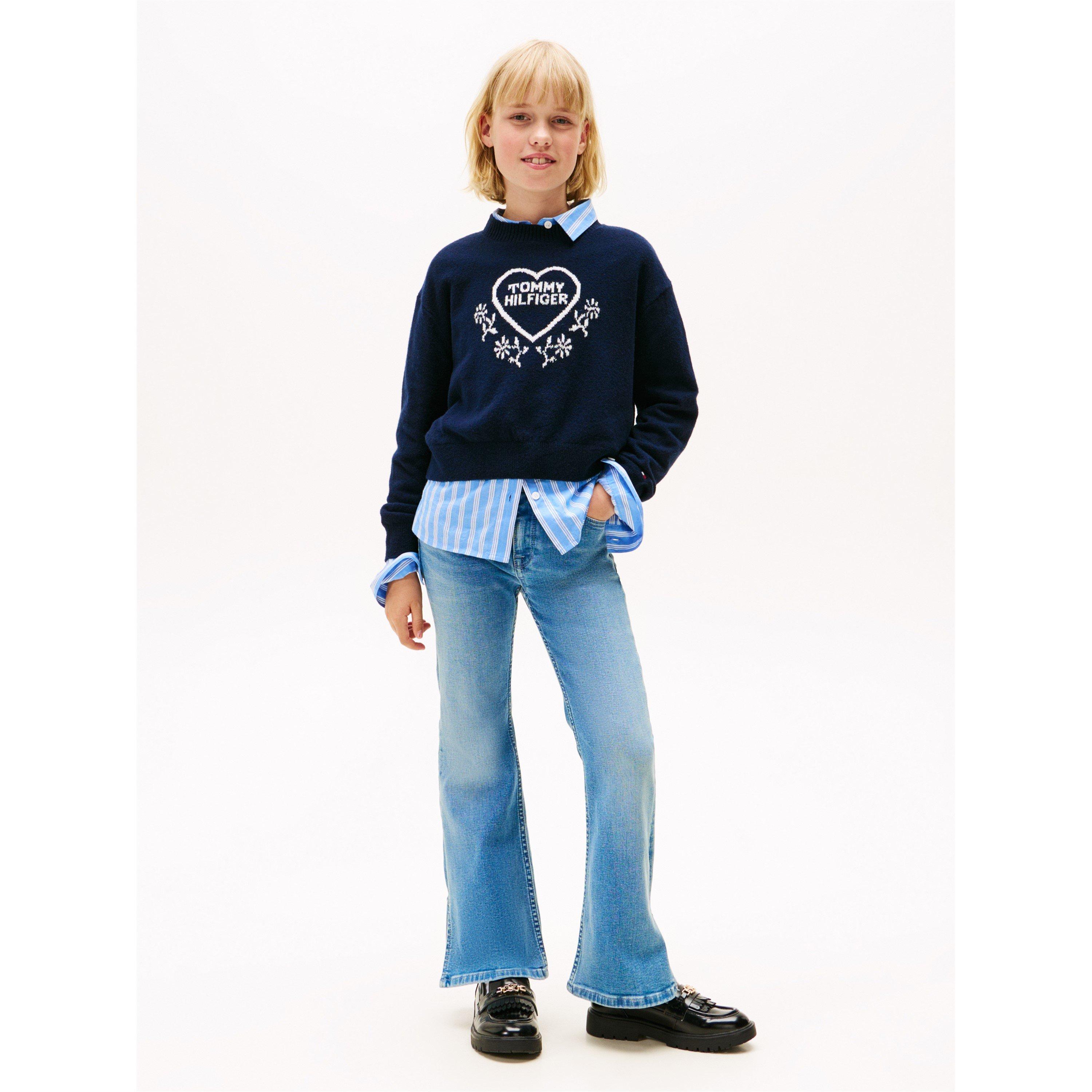 Light Used 1AA - Tommy Hilfiger - Kids' Bootcut Jeans - 3