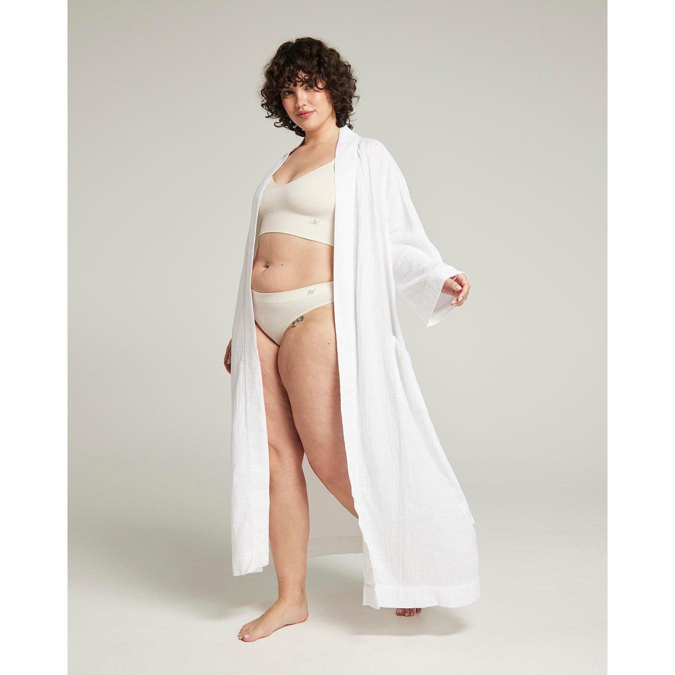 White - Nudea - THE CLASSIC BELTED ROBE - 2