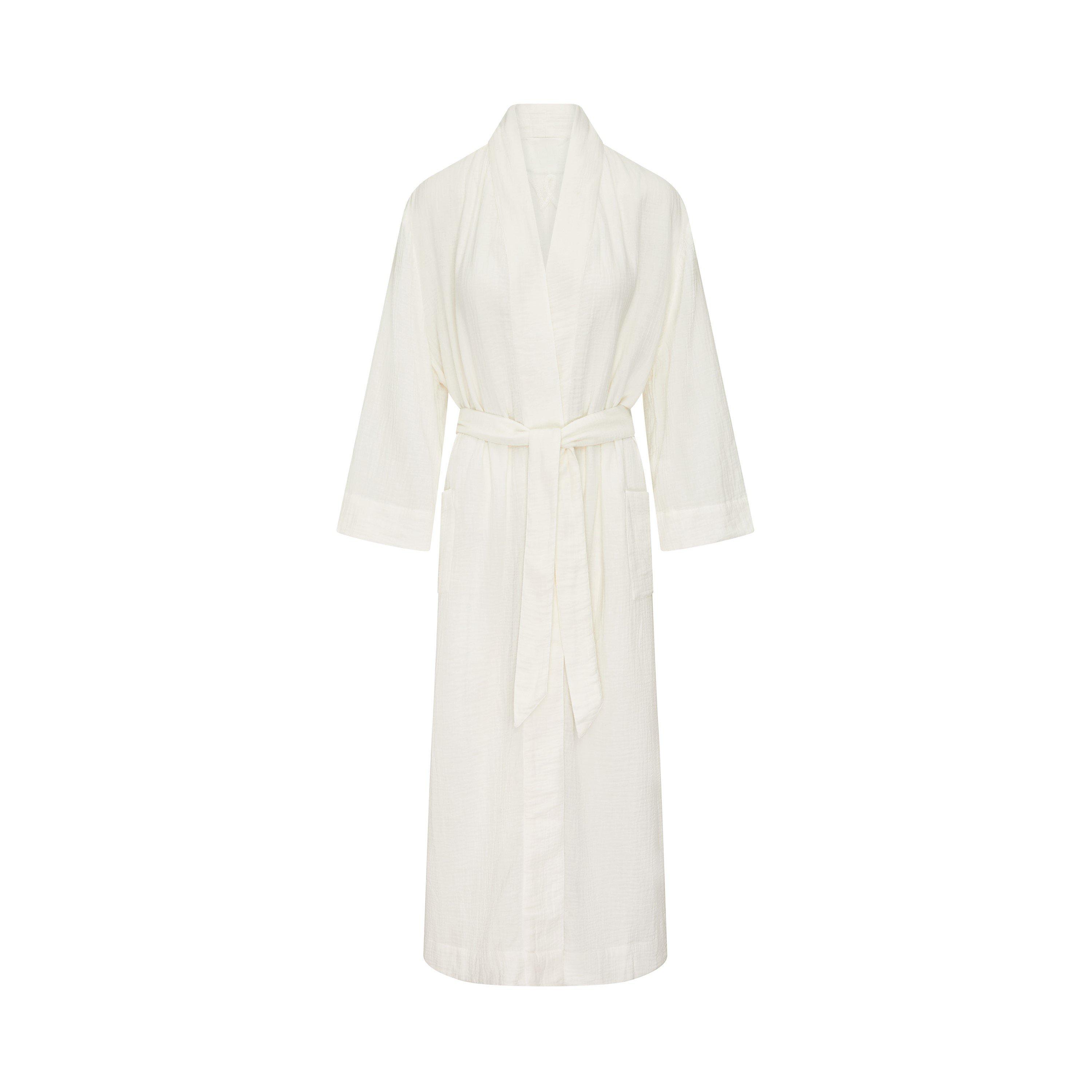 White - Nudea - THE CLASSIC BELTED ROBE - 7